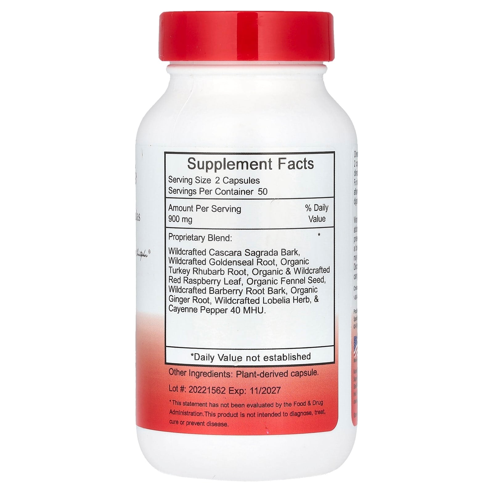 Christopher's Original Formulas, Lower Bowel Formula, 900 mg, 100 Vegetarian Caps (450 mg per Capsule)
