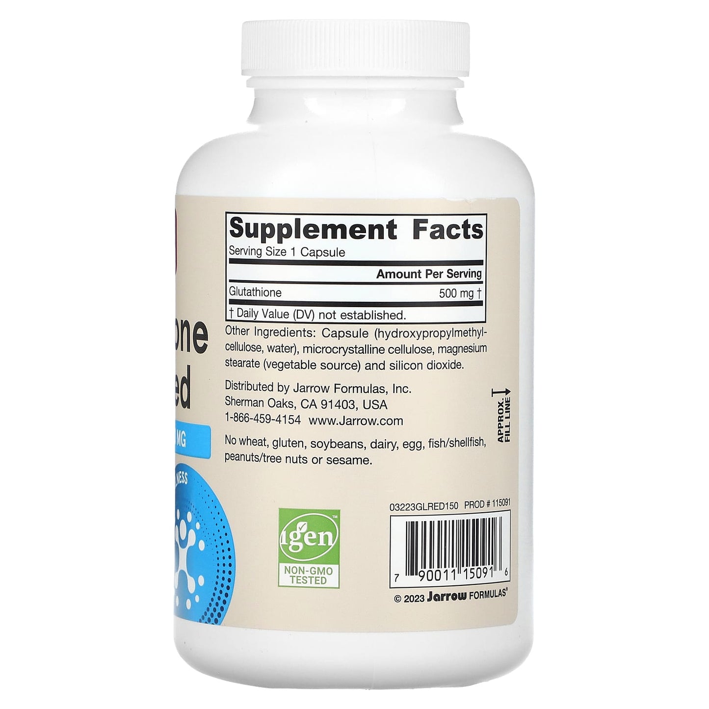 Vegan Glutathione Supplement by Jarrow Formulas - 150 Capsules - Image 2