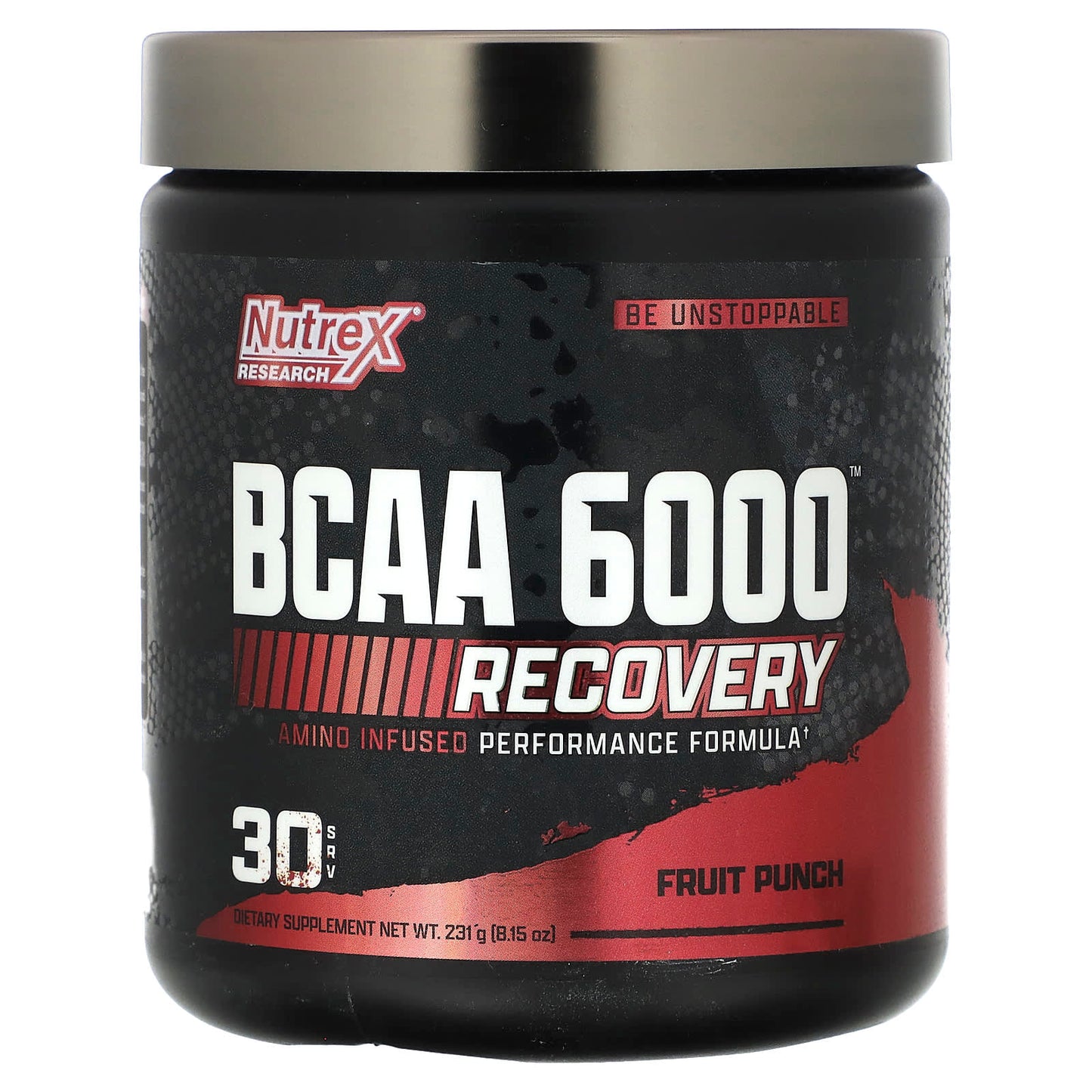 Nutrex Research, BCAA 6000, Recovery, Fruit Punch, 8.15 oz (231 g) - Image 1