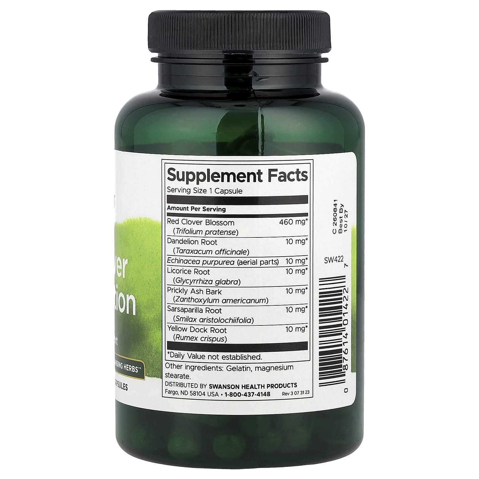 Swanson, Red Clover Combination, 100 Capsules - Image 2