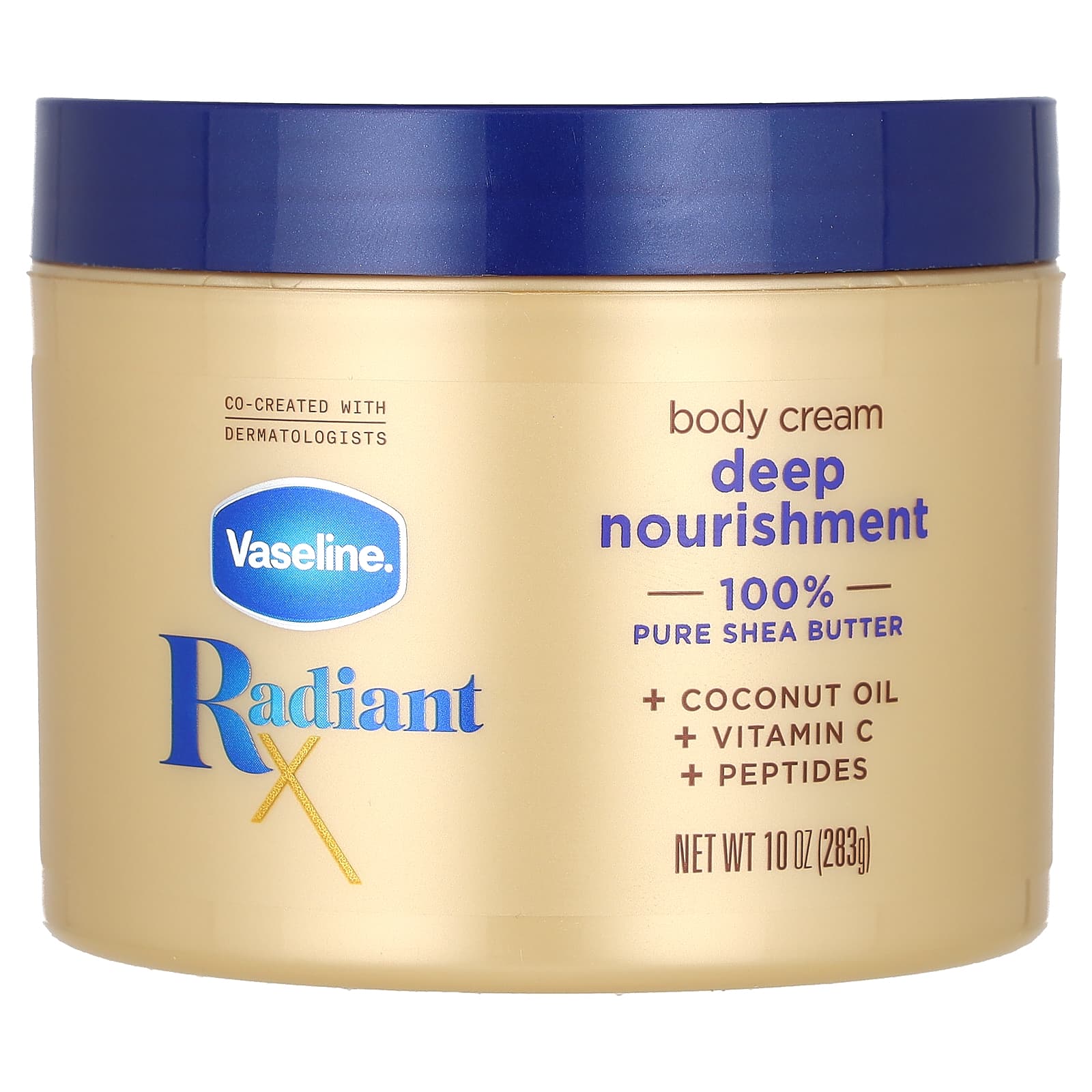 Vaseline, RadiantX, Deep Nourishment Body Cream, 10 oz (283 g) - Image 1