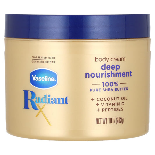 Vaseline, RadiantX, Deep Nourishment Body Cream, 10 oz (283 g) - Image 1