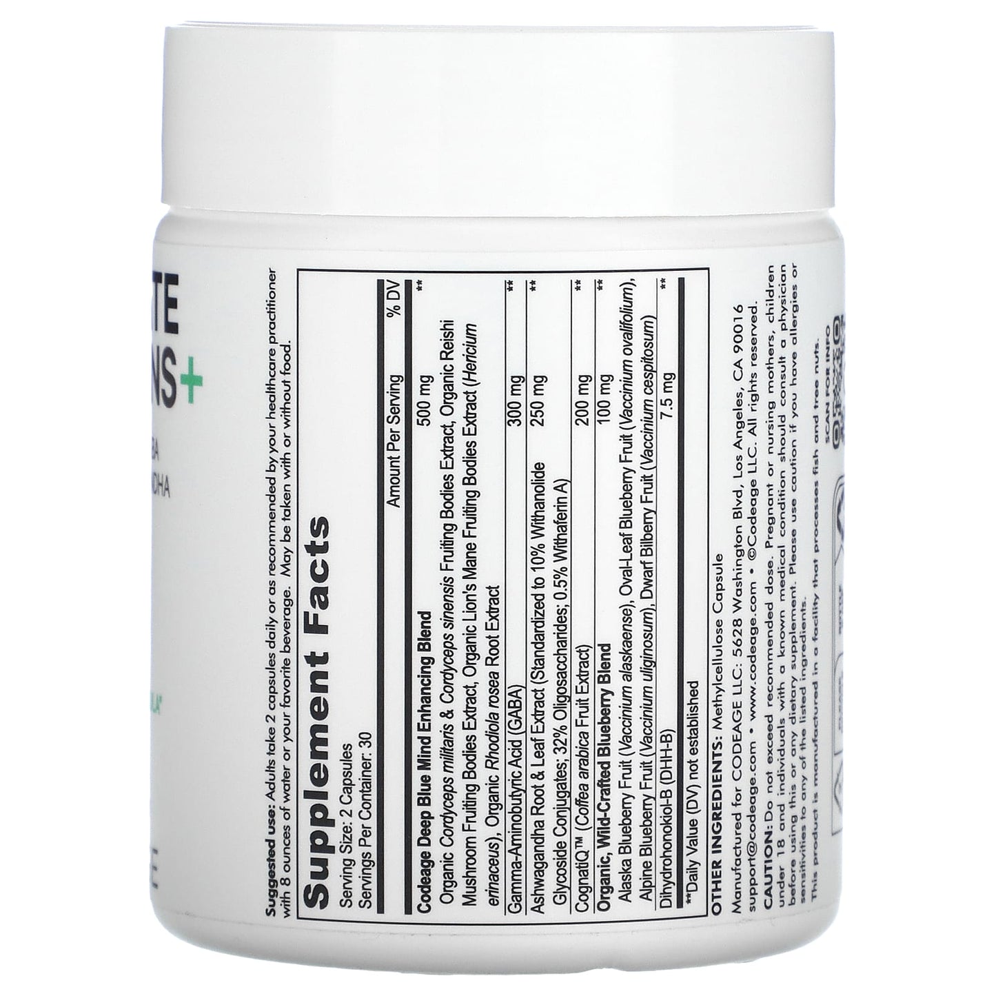 CodeAge Relaxation Formula Vitamins+ for Stress Relief, Focus & Sleep - 60 Capsules - Image 2