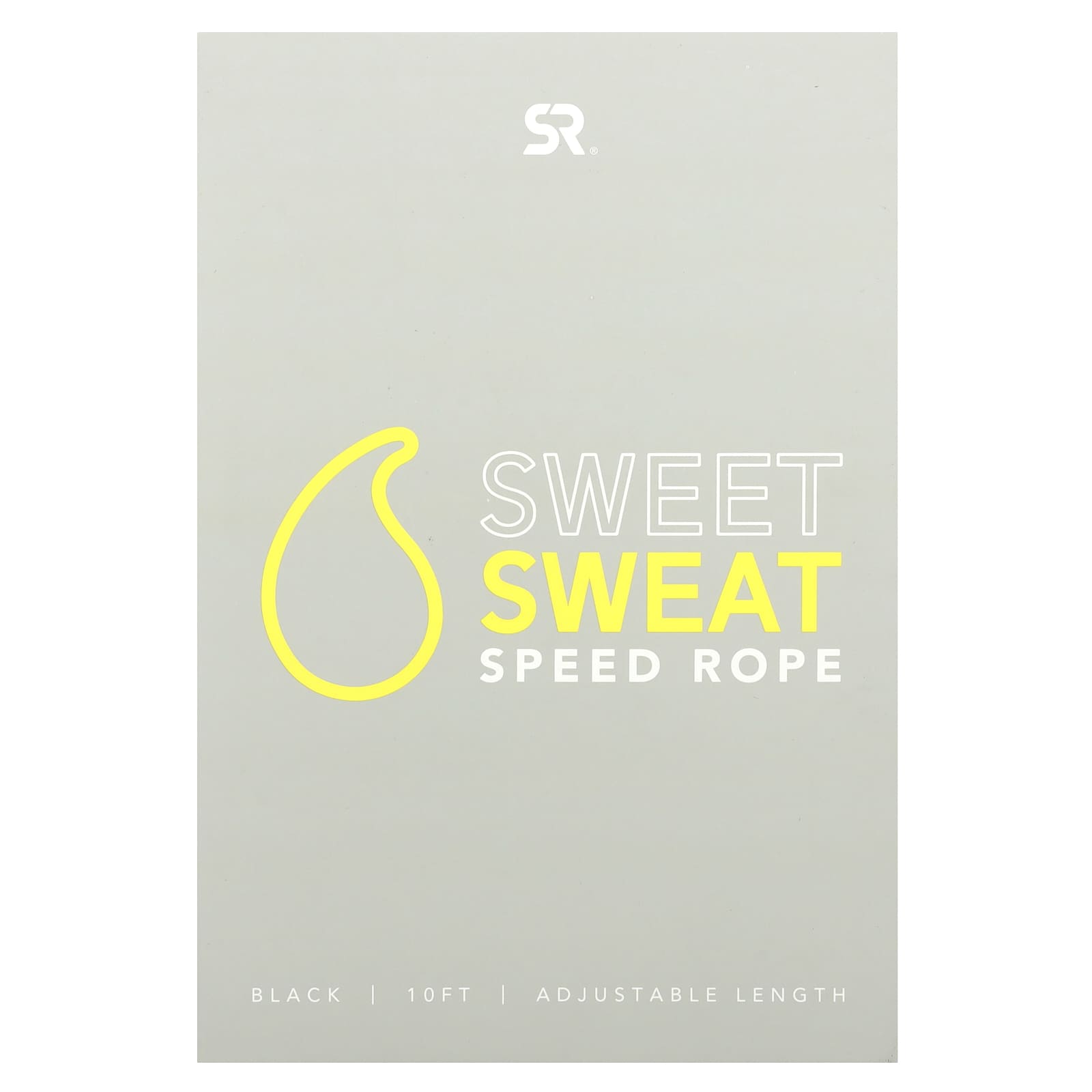 Sports Research, Sweet Sweat®, Speed Rope, Black, 1 Jump Rope - Image 1