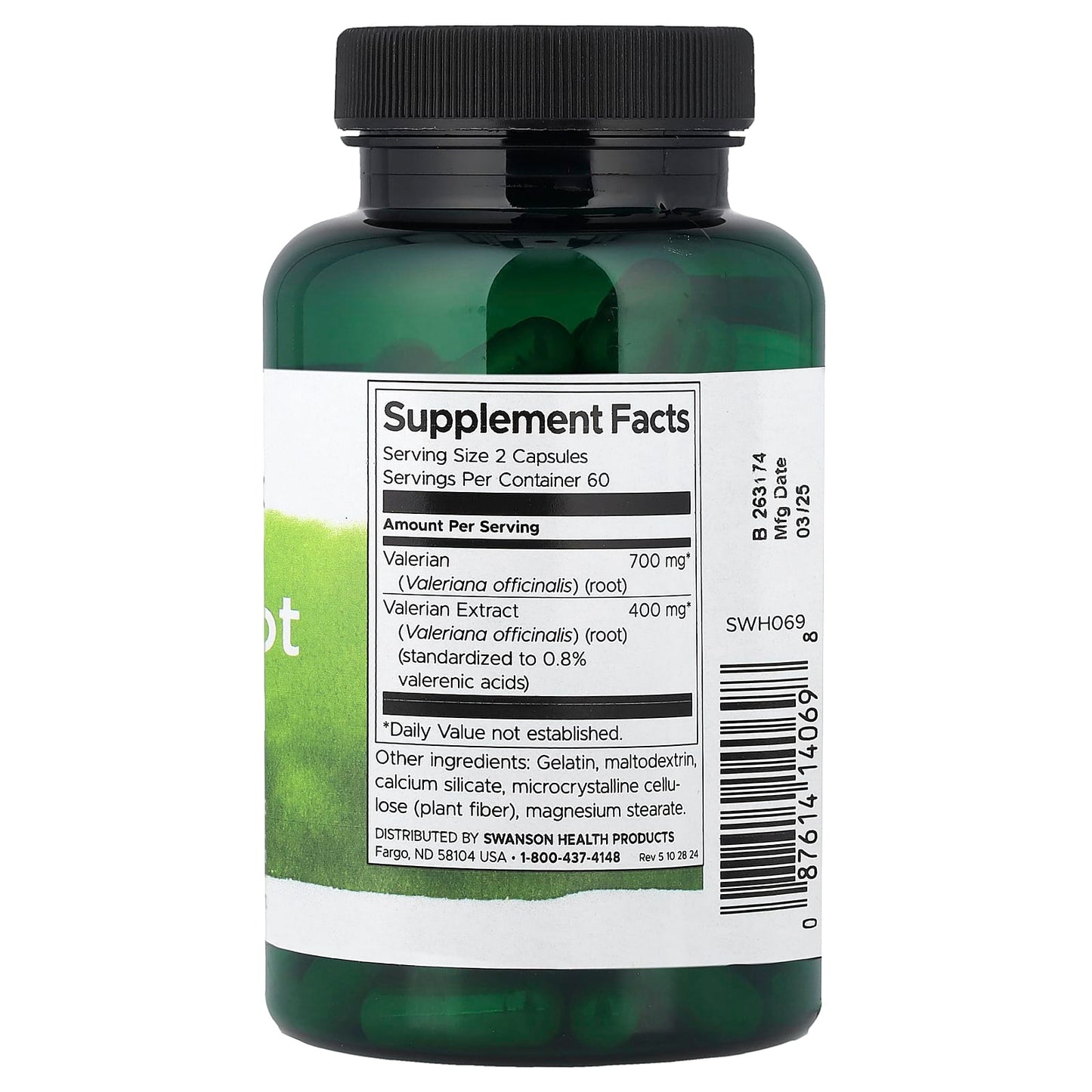 Swanson, Valerian Root Extract, Standardized, 120 Capsules - Image 2