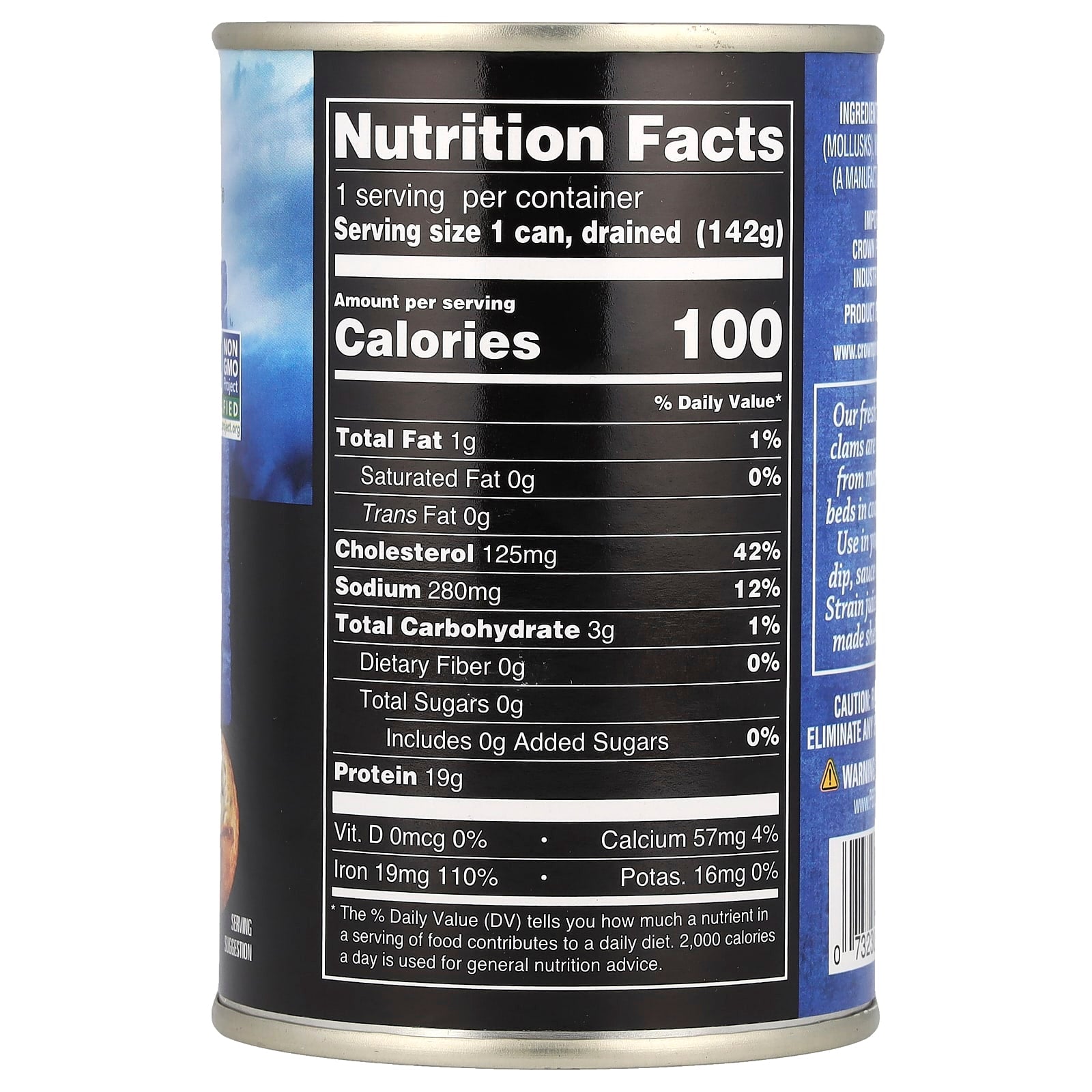 Wild Caught Baby Clams | Non-GMO & Sustainable | Crown Prince Natural - Image 2