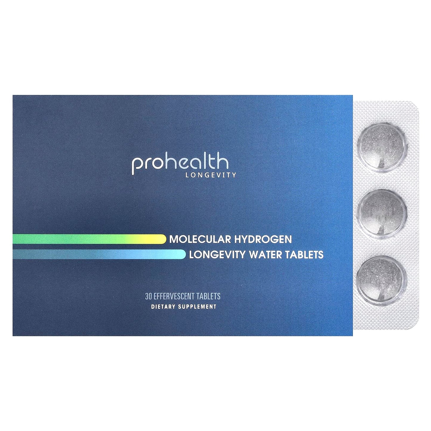 ProHealth Longevity, Molecular Hydrogen, Longevity Water Tablets , 30 Effervescent Tablets - Image 1