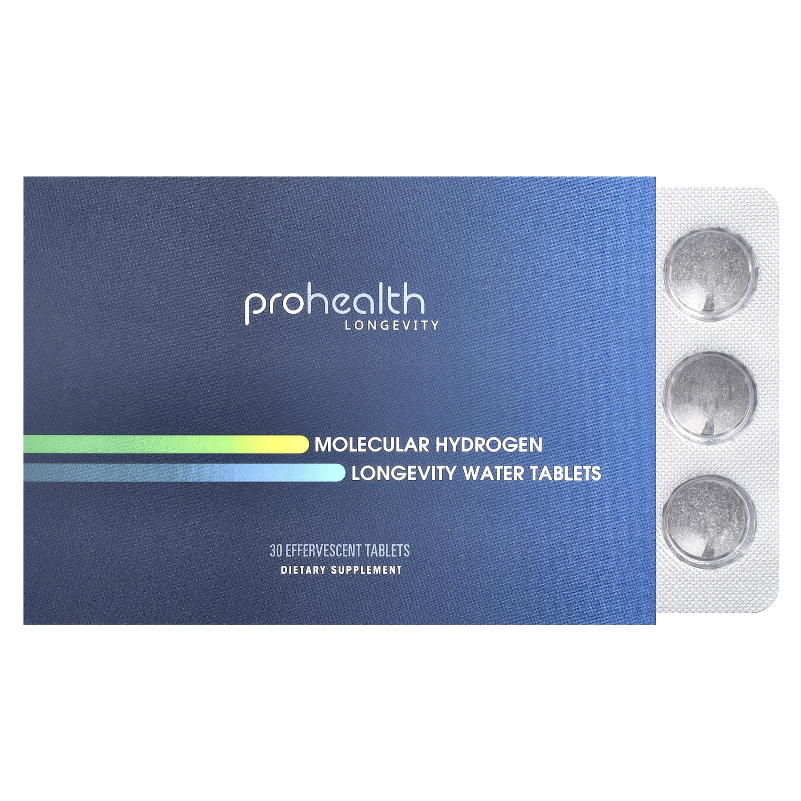 ProHealth Longevity, Molecular Hydrogen, Longevity Water Tablets , 30 Effervescent Tablets - Image 1