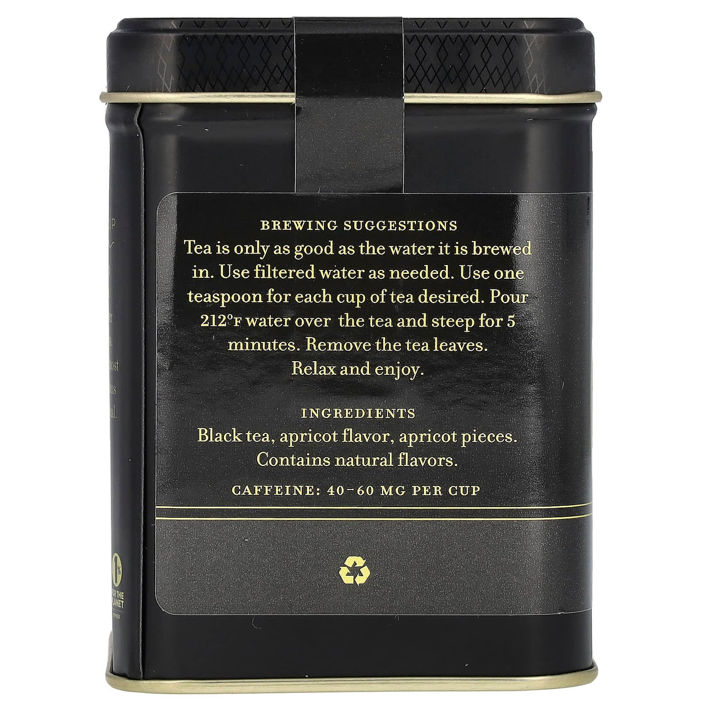 Harney & Sons Black Apricot Tea, 4 oz (112g) - Sweet Fruity Flavor - Image 2