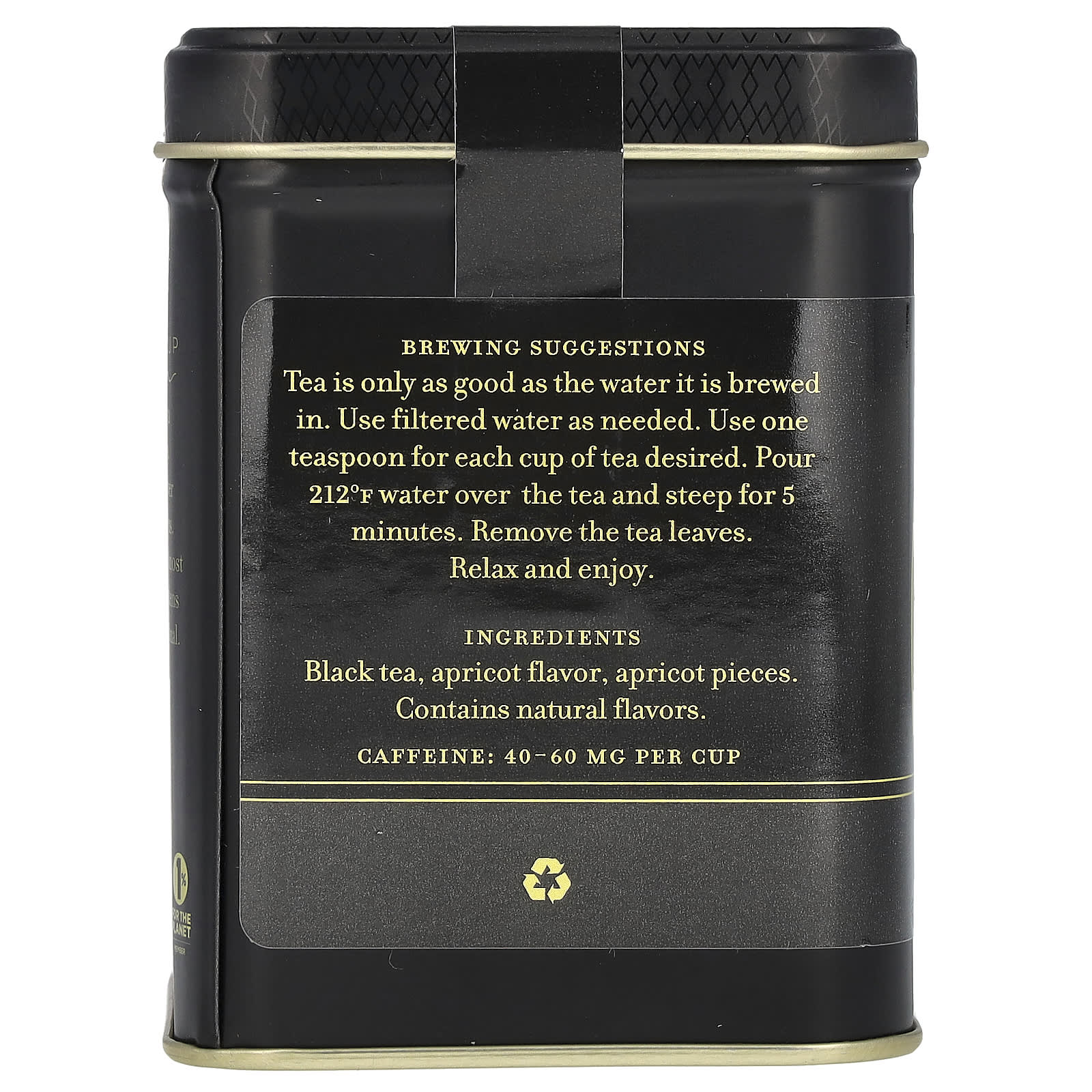 Harney & Sons Black Apricot Tea, 4 oz (112g) - Sweet Fruity Flavor - Image 2