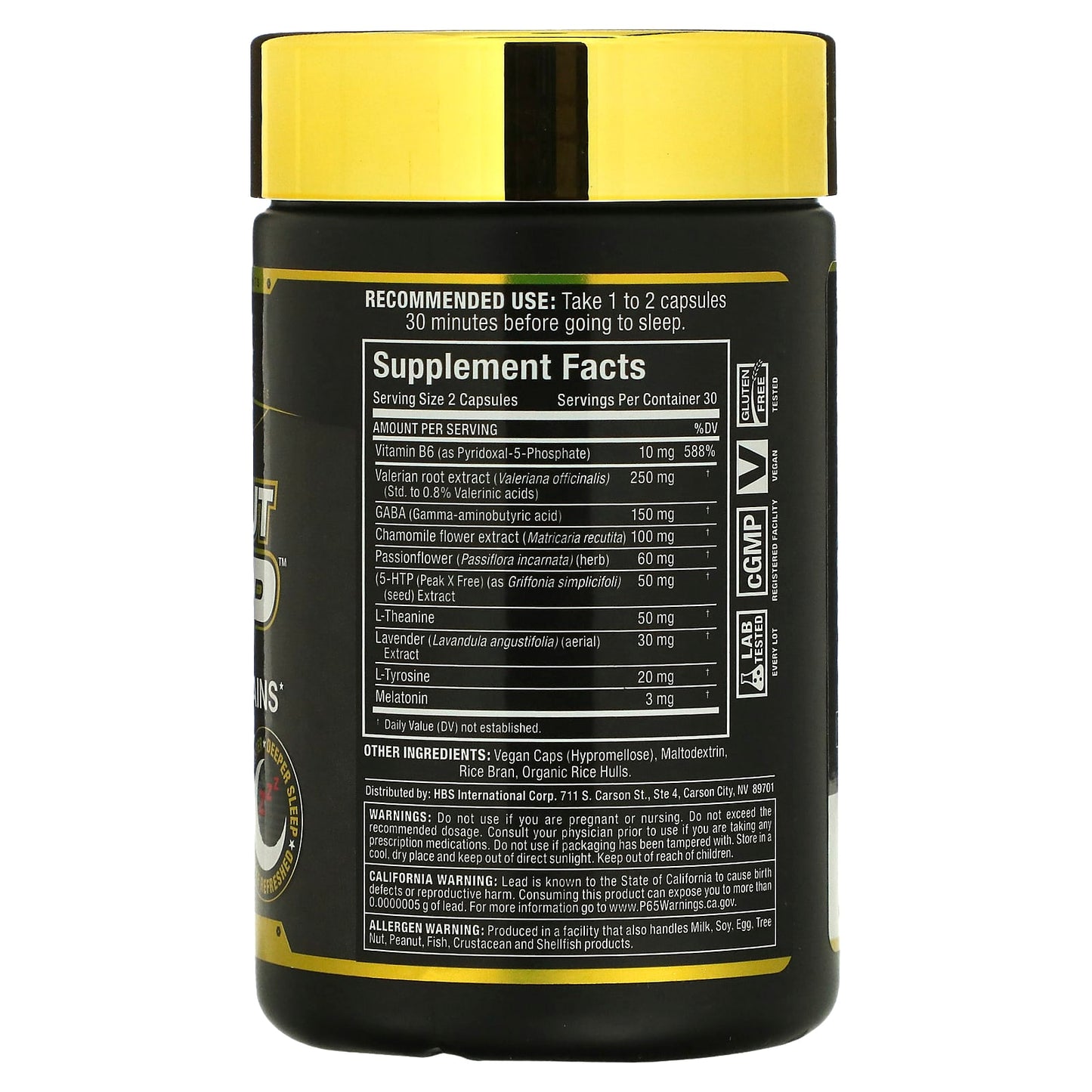 ALLMAX Lights Out Sleep, 60 Capsules - Deep, Restful Sleep Supplement - Image 2