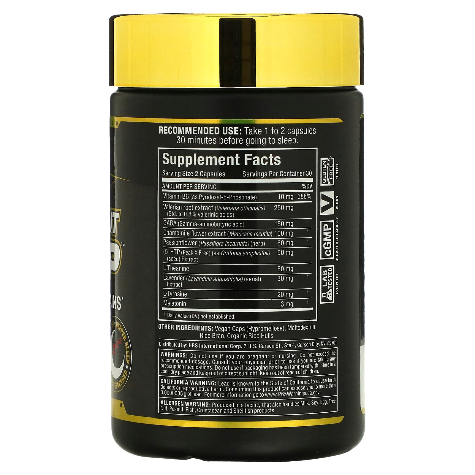 ALLMAX Lights Out Sleep, 60 Capsules - Deep, Restful Sleep Supplement - Image 2