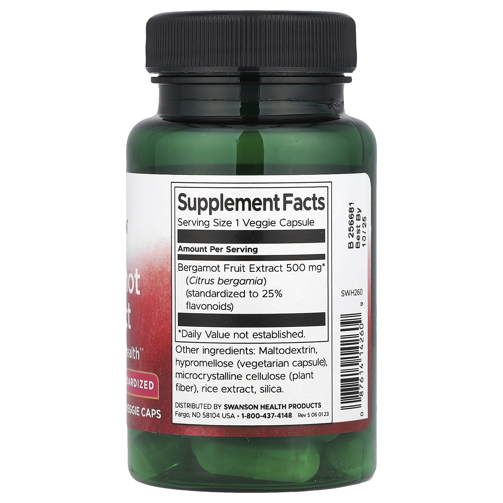 Swanson, Bergamot Extract, 500 mg, 30 Veggie Caps - Image 2