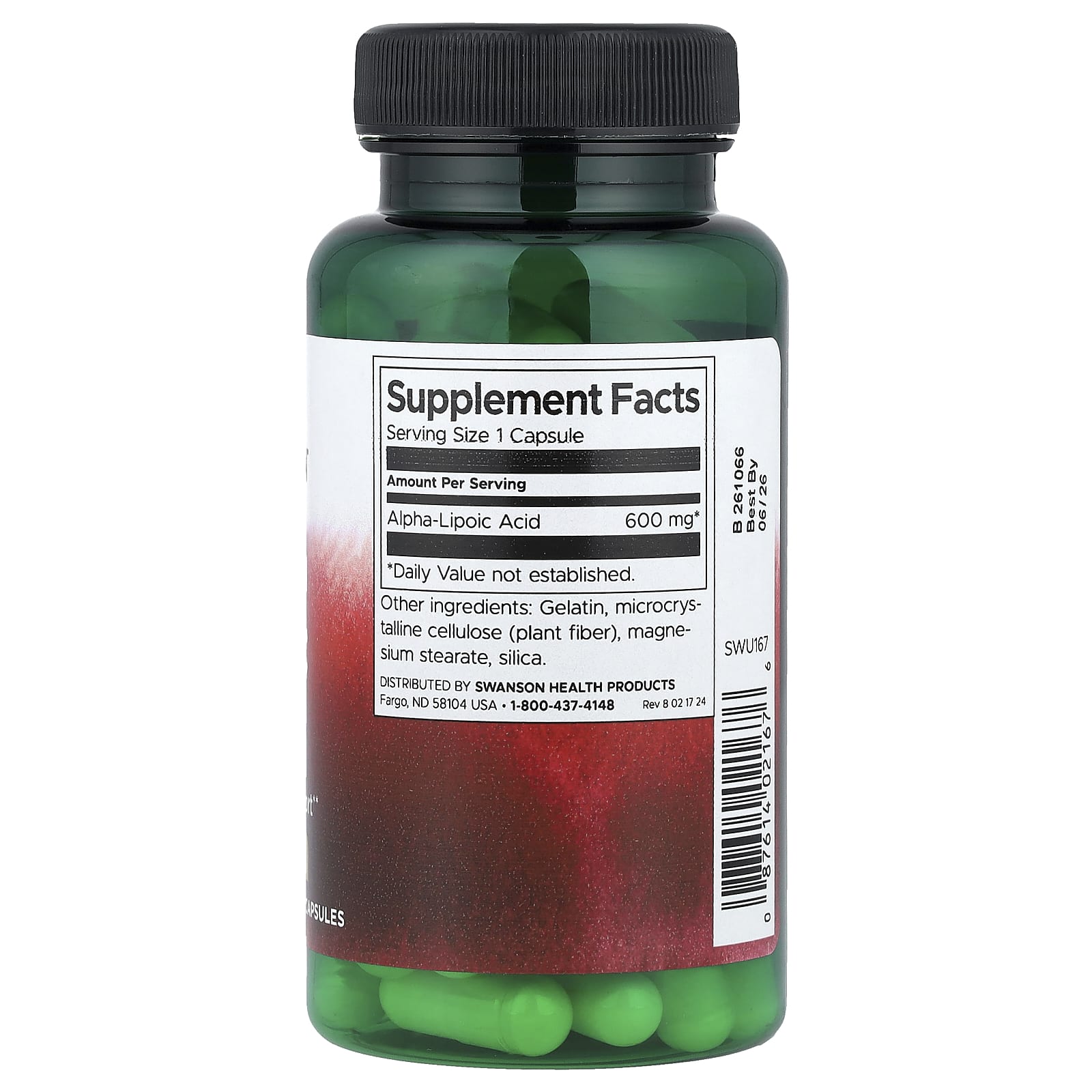 Swanson, Alpha Lipoic Acid, 600 mg, 60 Capsules - Image 2