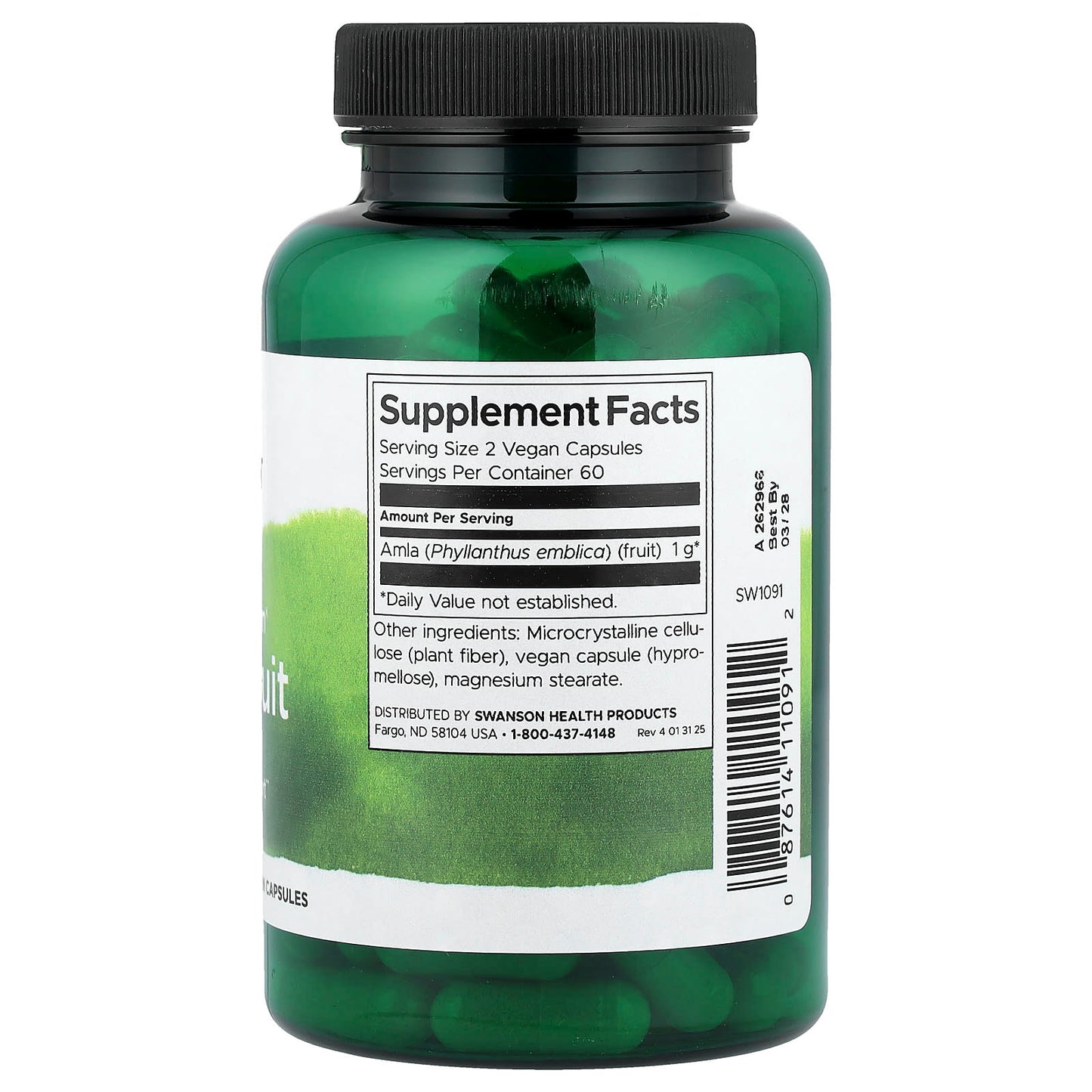 Swanson, Full Spectrum® Amla Fruit, 120 Vegan Capsules (250 mg per Capsule) - Image 2