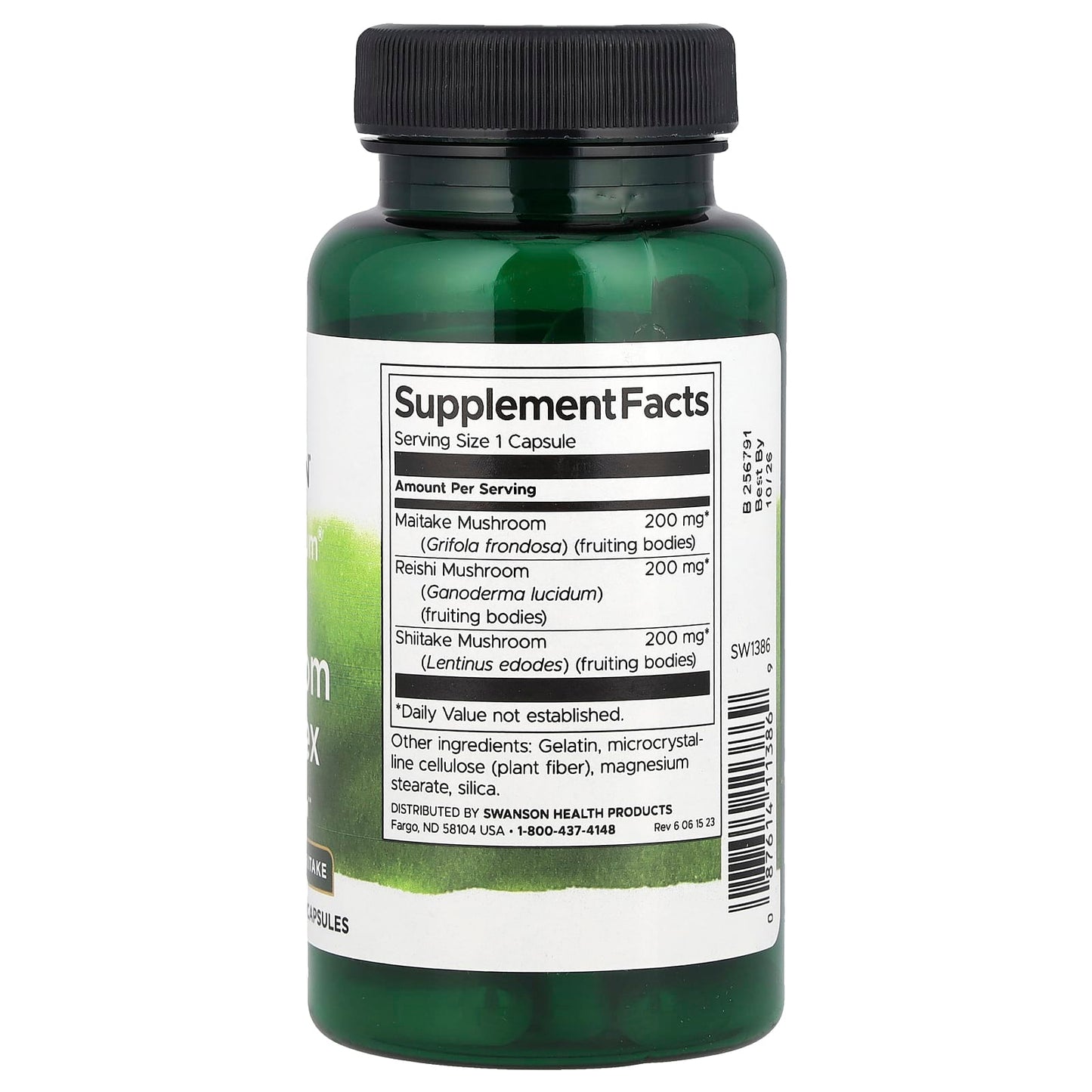 Swanson, Full Spectrum® Triple Mushroom Complex, 60 Capsules - Image 2
