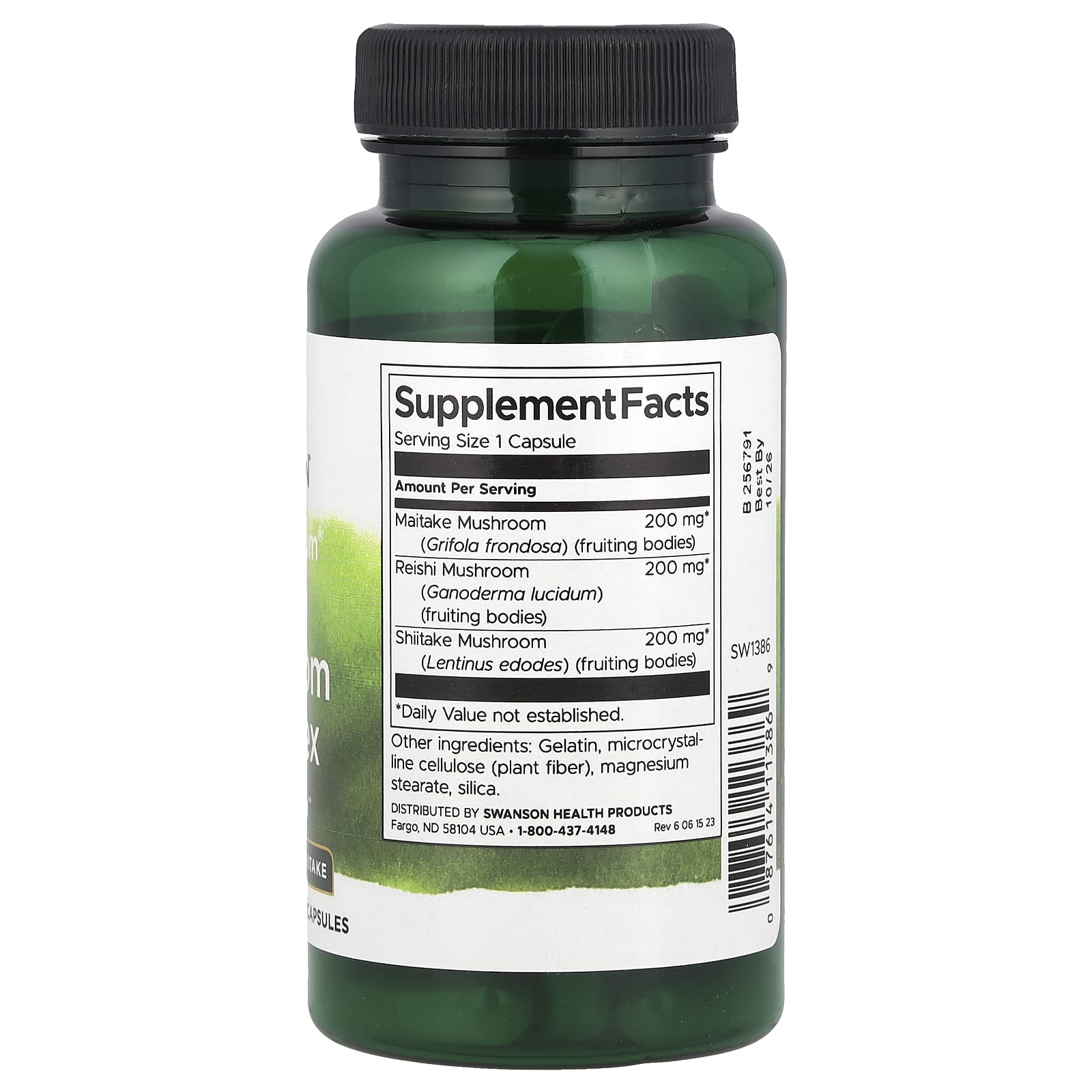 Swanson, Full Spectrum® Triple Mushroom Complex, 60 Capsules - Image 2