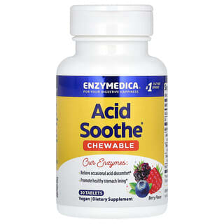 Acid Soothe Berry: Natural Digestive Relief in 30 Chewable Tablets