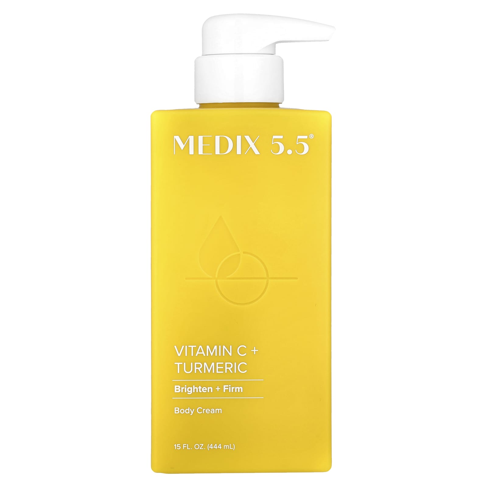 Medix 5.5, Body Cream, Vitamin C + Turmeric, 15 fl oz (444 ml) - Image 1