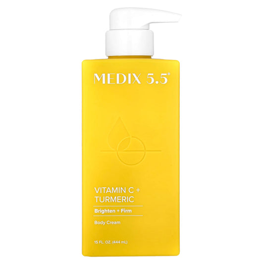 Medix 5.5, Body Cream, Vitamin C + Turmeric, 15 fl oz (444 ml) - Image 1