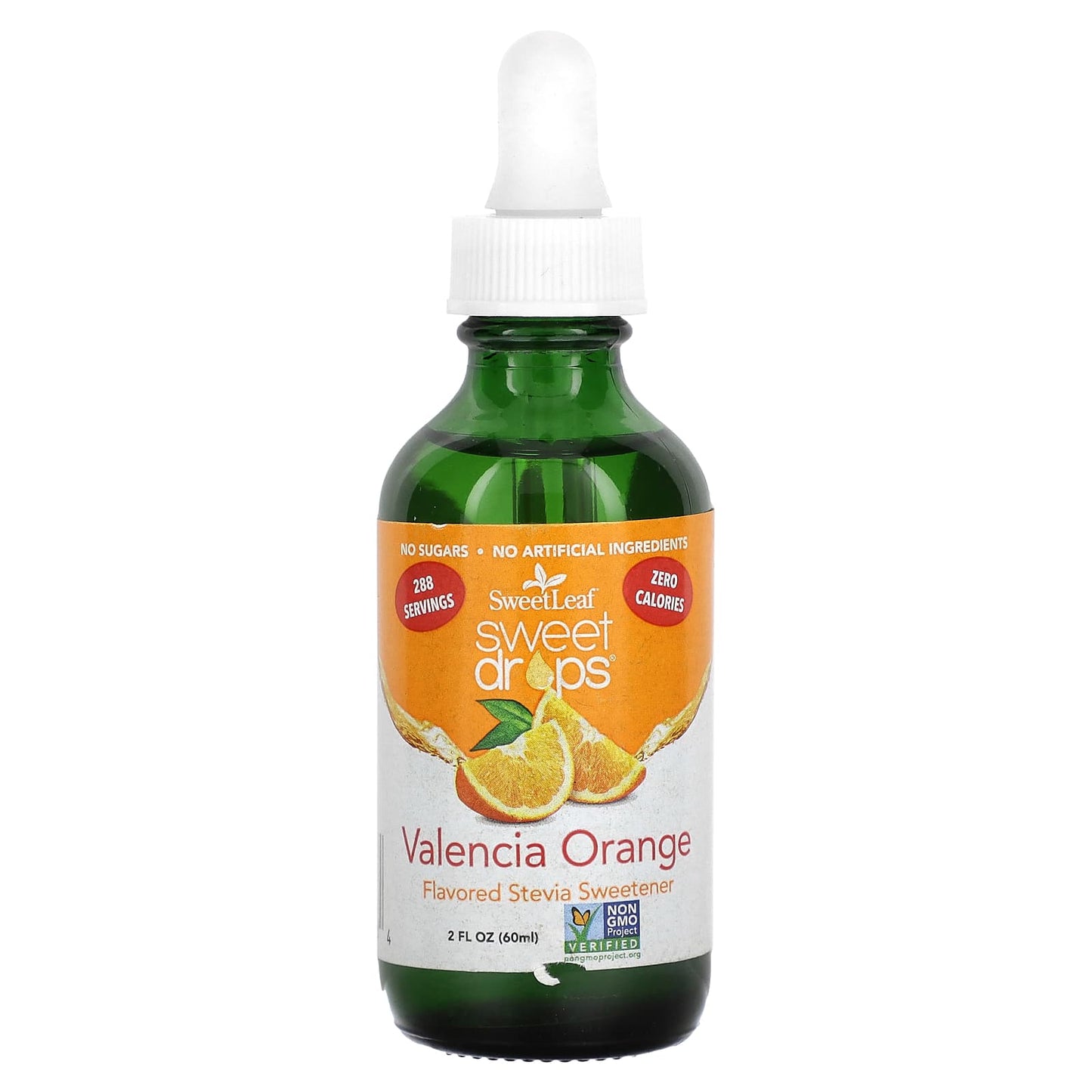 SweetLeaf Stevia, Sweet Drops, Valencia Orange, 2 fl oz (60 ml) - Image 1