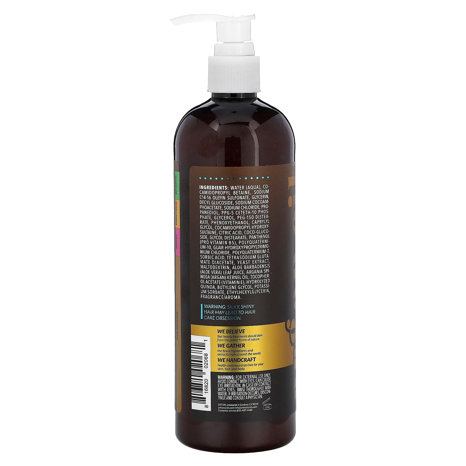 Argan Oil & Vitamin E Shampoo for Dry, Damaged Hair - 16 fl oz - Image 2