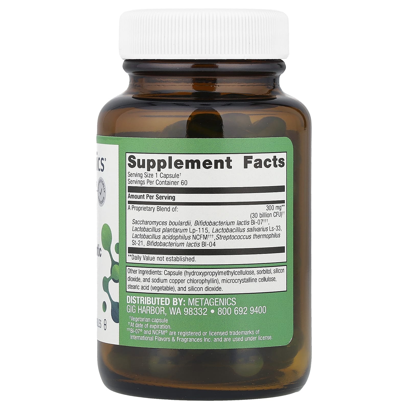 Metagenics, UltraFlora® Spectrum Probiotic, 30 Billion CFU, 60 Capsules - Image 2