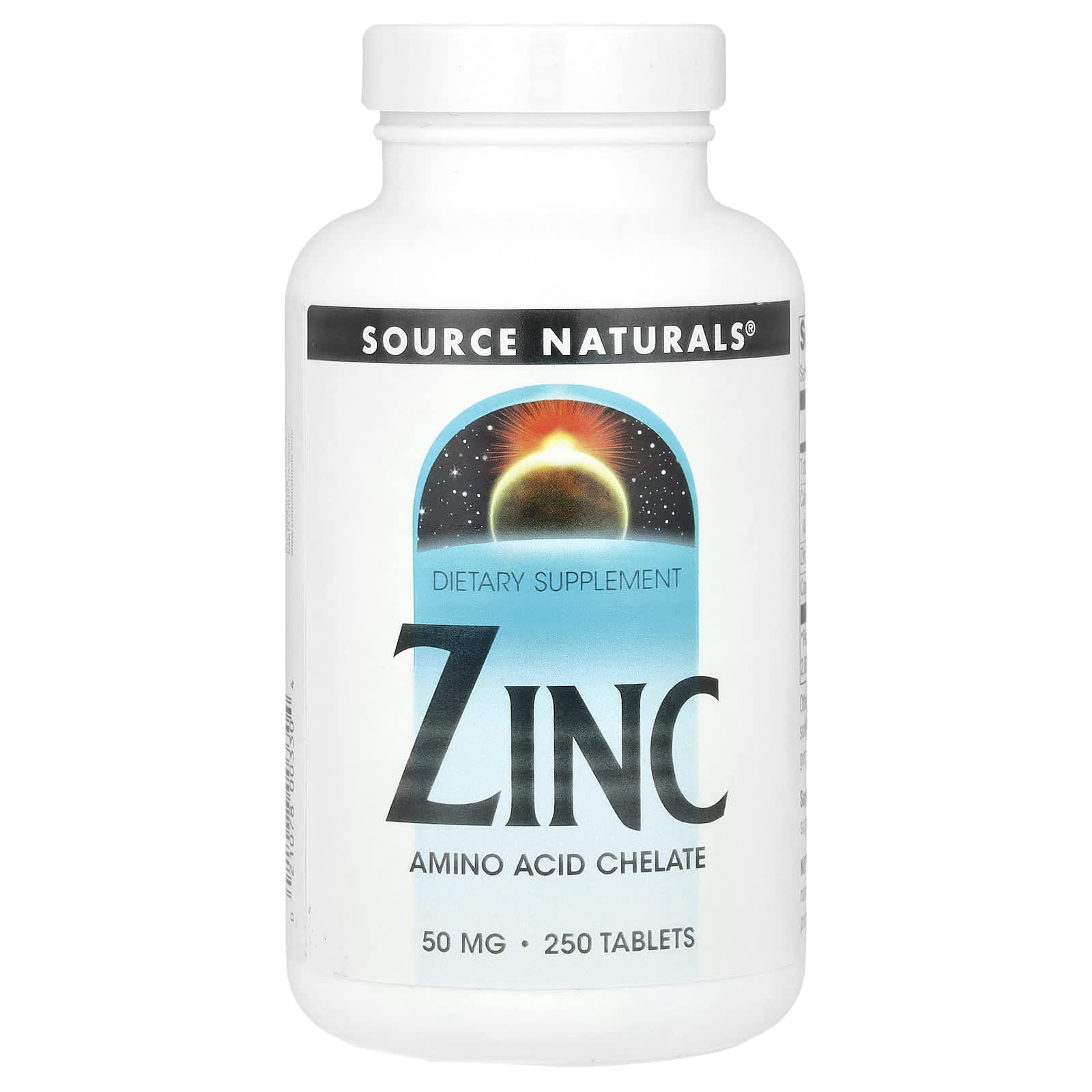 Source Naturals, Zinc, 50 mg, 250 Tablets - Image 1