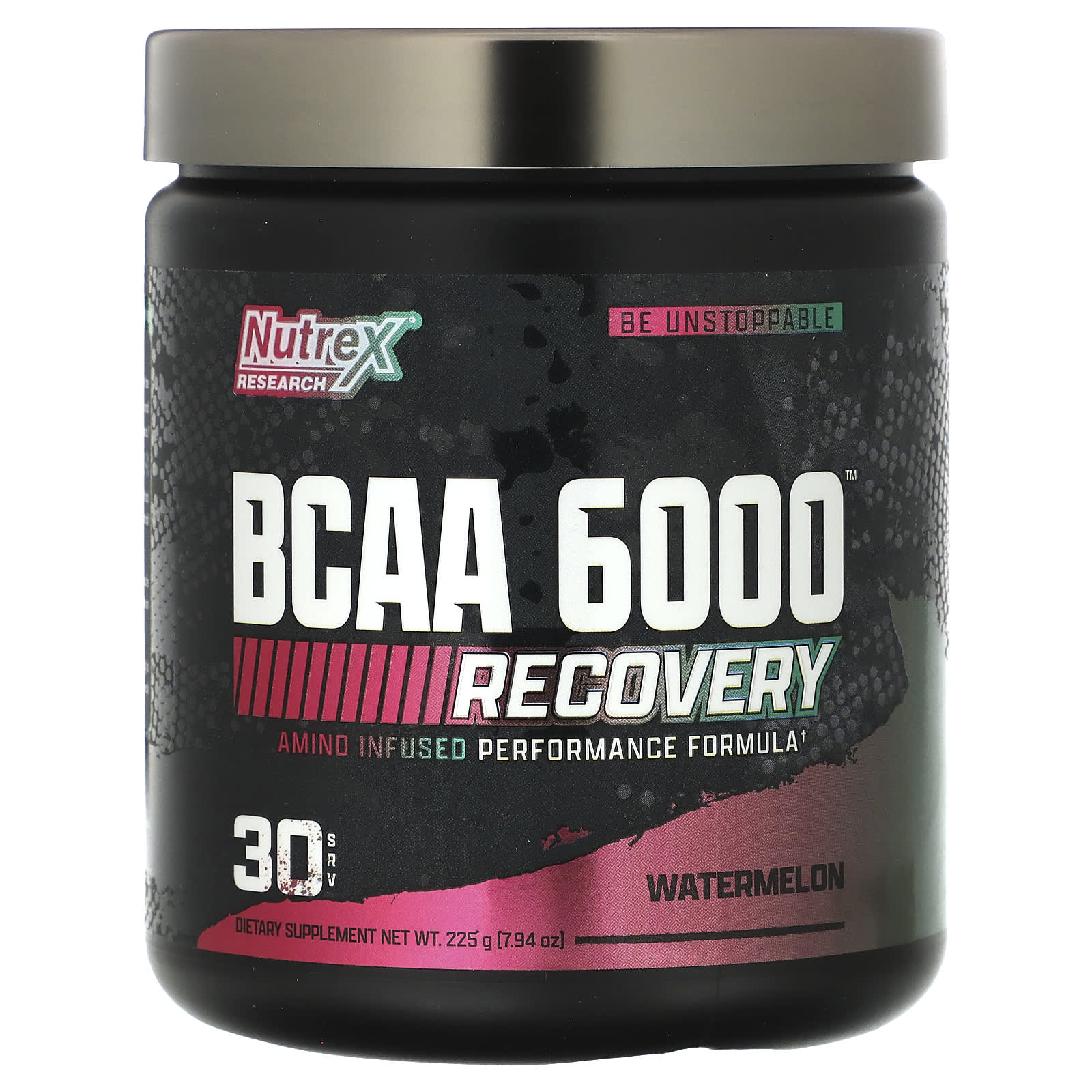 Nutrex Research, BCAA 6000, Recovery, Watermelon, 7.94 oz (225 g) - Image 1