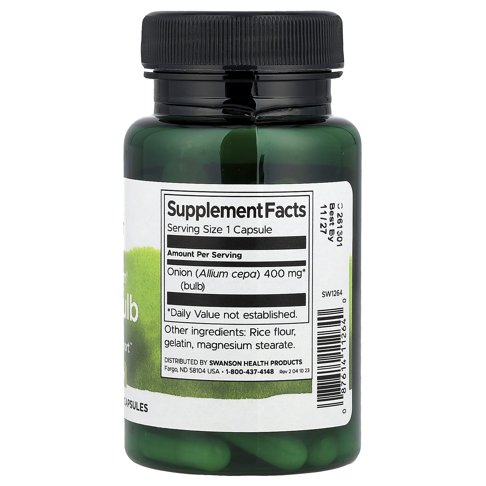 Swanson, Full Spectrum® Onion Bulb, 400 mg, 60 Capsules - Image 2