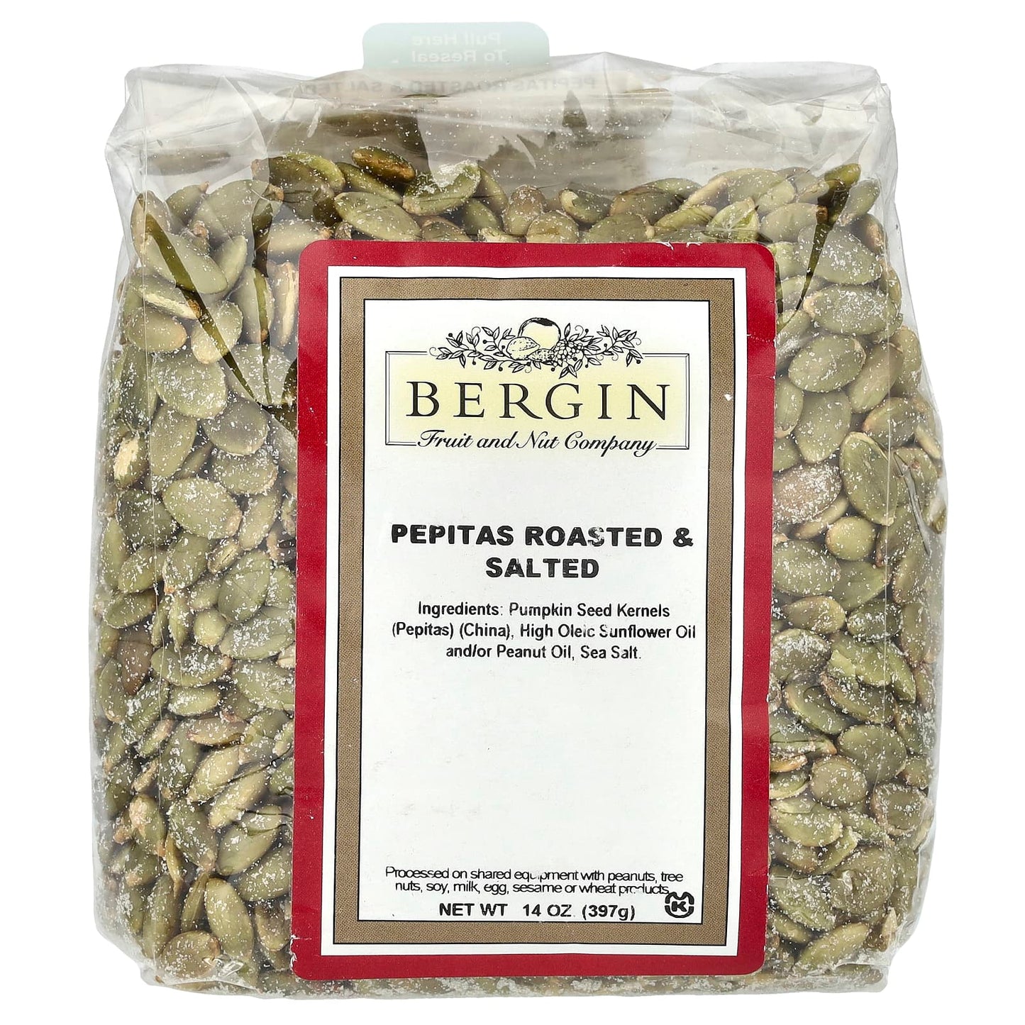 Roasted & Salted Pepitas by Bergin Fruit and Nut Company, 14 oz - Image 1