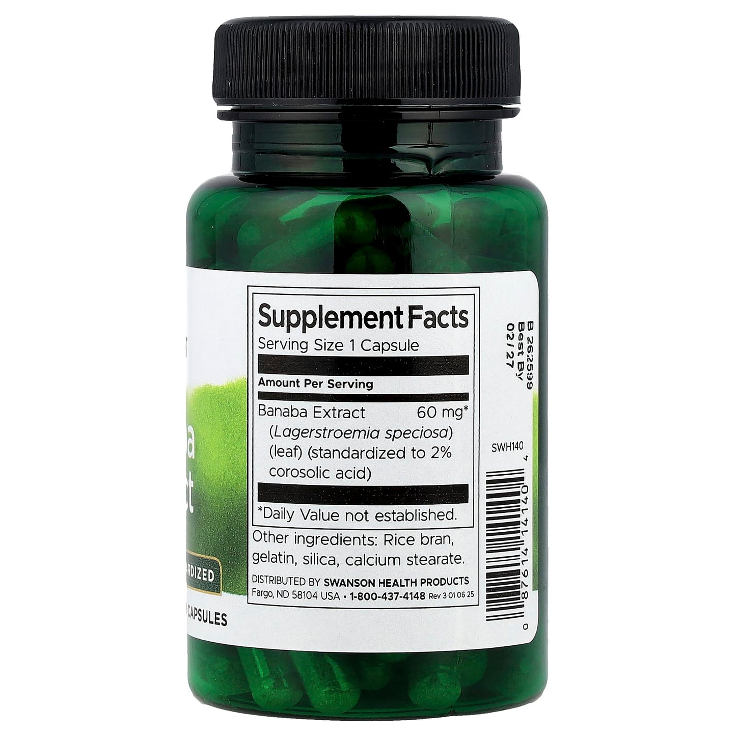 Swanson, Banaba Extract, 90 Capsules (60 mg per Capsule) - Image 2
