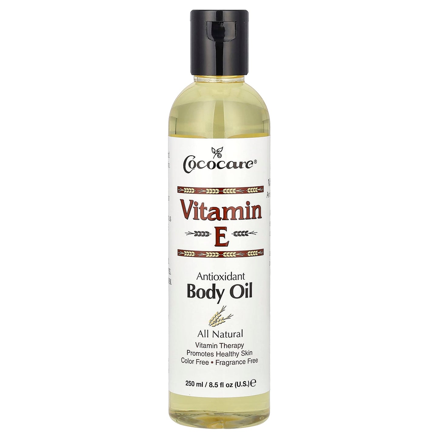 Vitamin E Body Oil by Cococare for Healthy Glowing Skin, 8.5 fl oz - Image 1