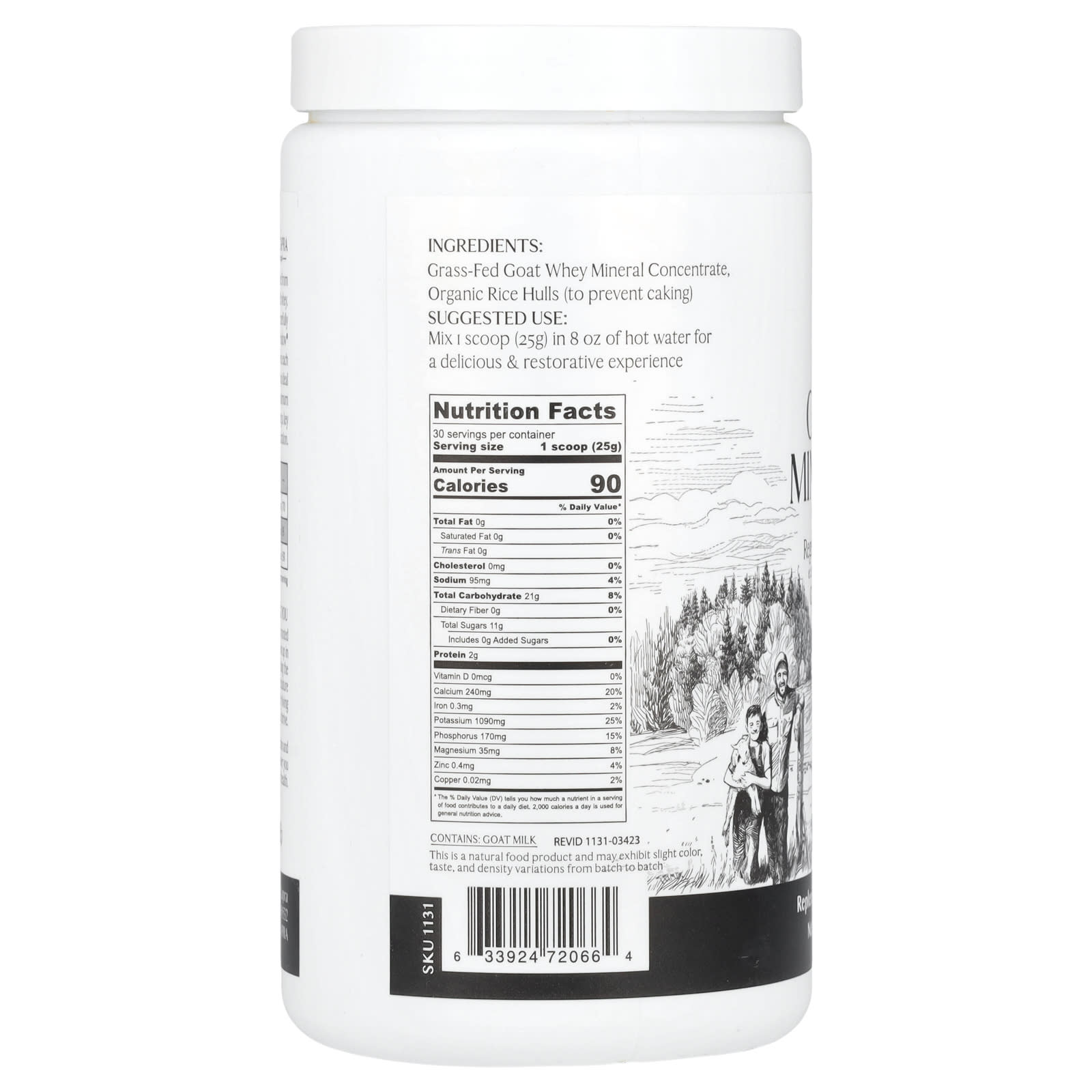 Mt. Capra, Clean Minerals, 23.8 oz (675 g) - Image 2