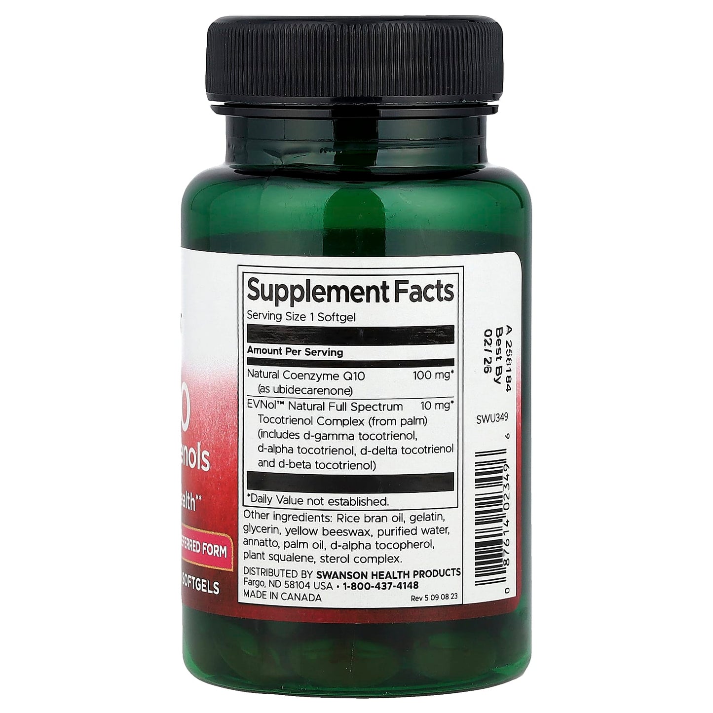 Swanson, CoQ10 with Tocotrienols, 60 Softgels - Image 2