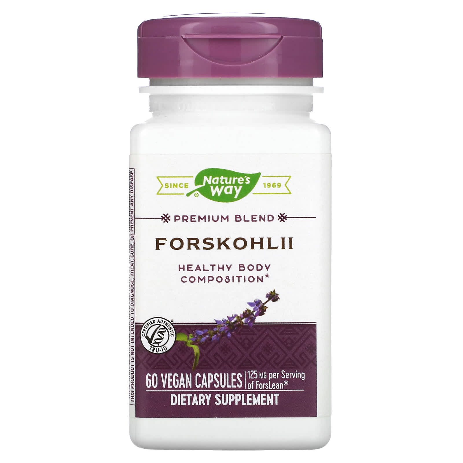 Nature's Way, Forskohlii, 125 mg, 60 Vegan Capsules - Image 1