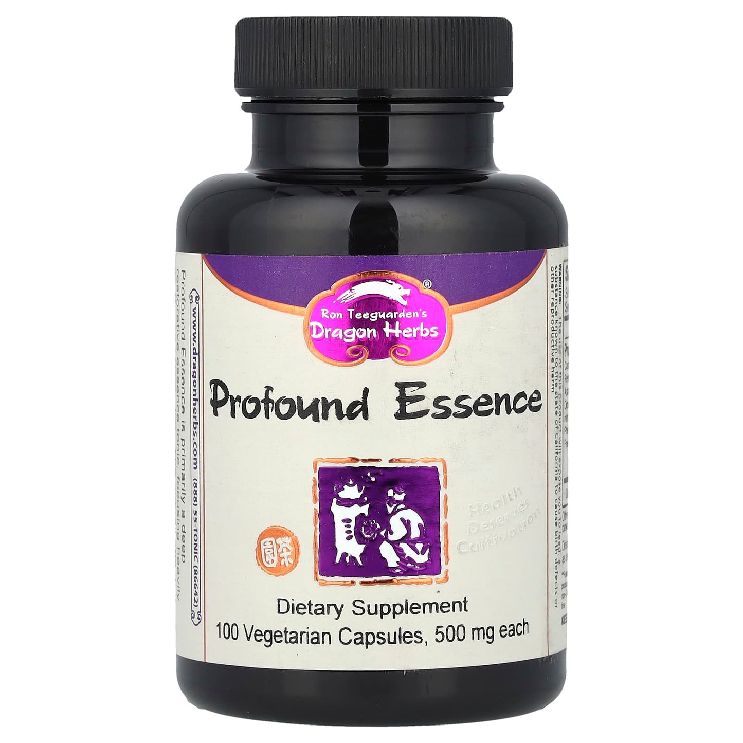 Dragon Herbs Profound Essence 500mg Vegetarian Capsules for Jing Restoration - Image 1