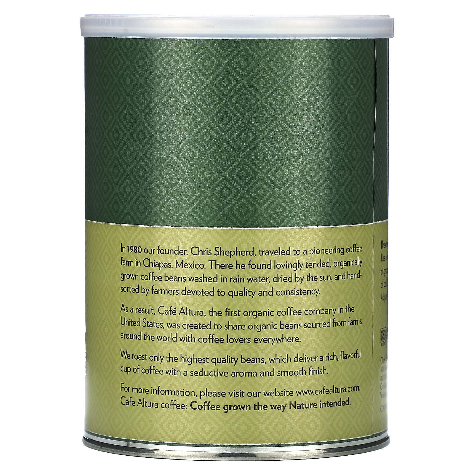 Dark Roast Organic Coffee by Cafe Altura - USDA Organic & Fair Trade - Image 2