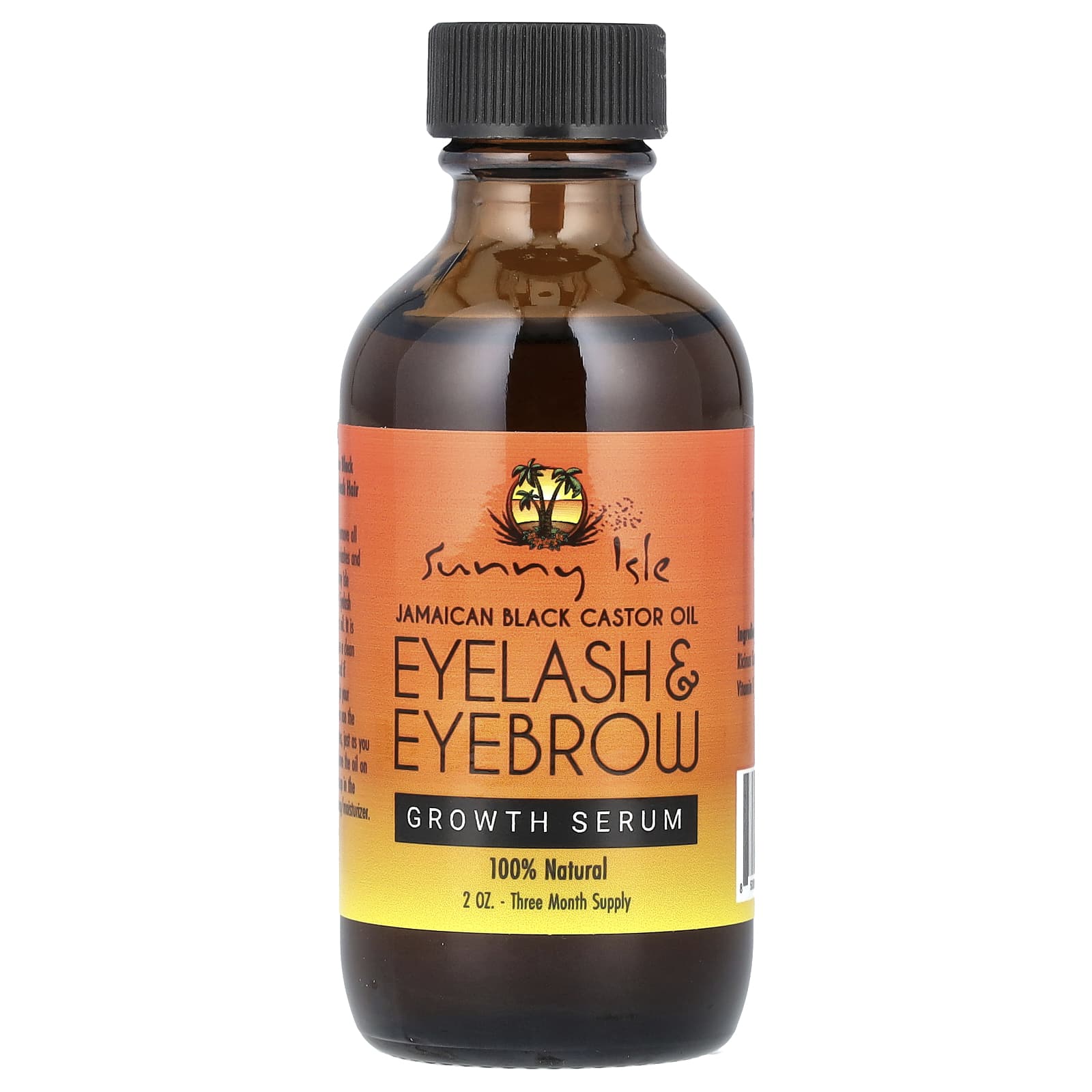Sunny Isle, Jamaican Black Castor Oil, Eyelash & Eyebrow Growth Serum, 2 oz - Image 1
