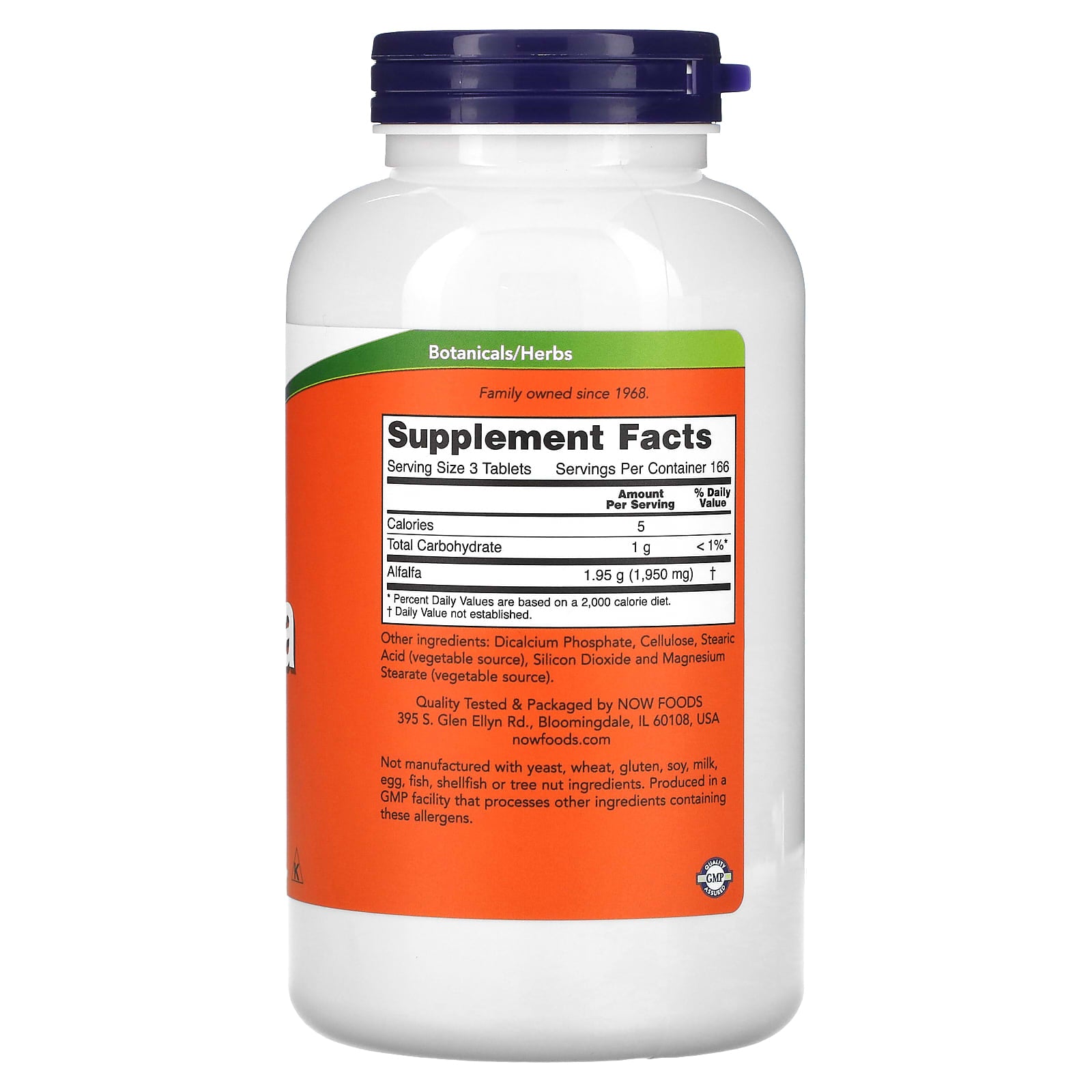 NOW Foods, Alfalfa, 650 mg, 500 Tablets - Image 2