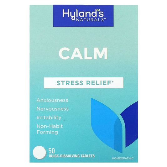 Hyland's Naturals Calm Stress Relief Tablets, Non-Habit Forming & Fast Acting - Image 1