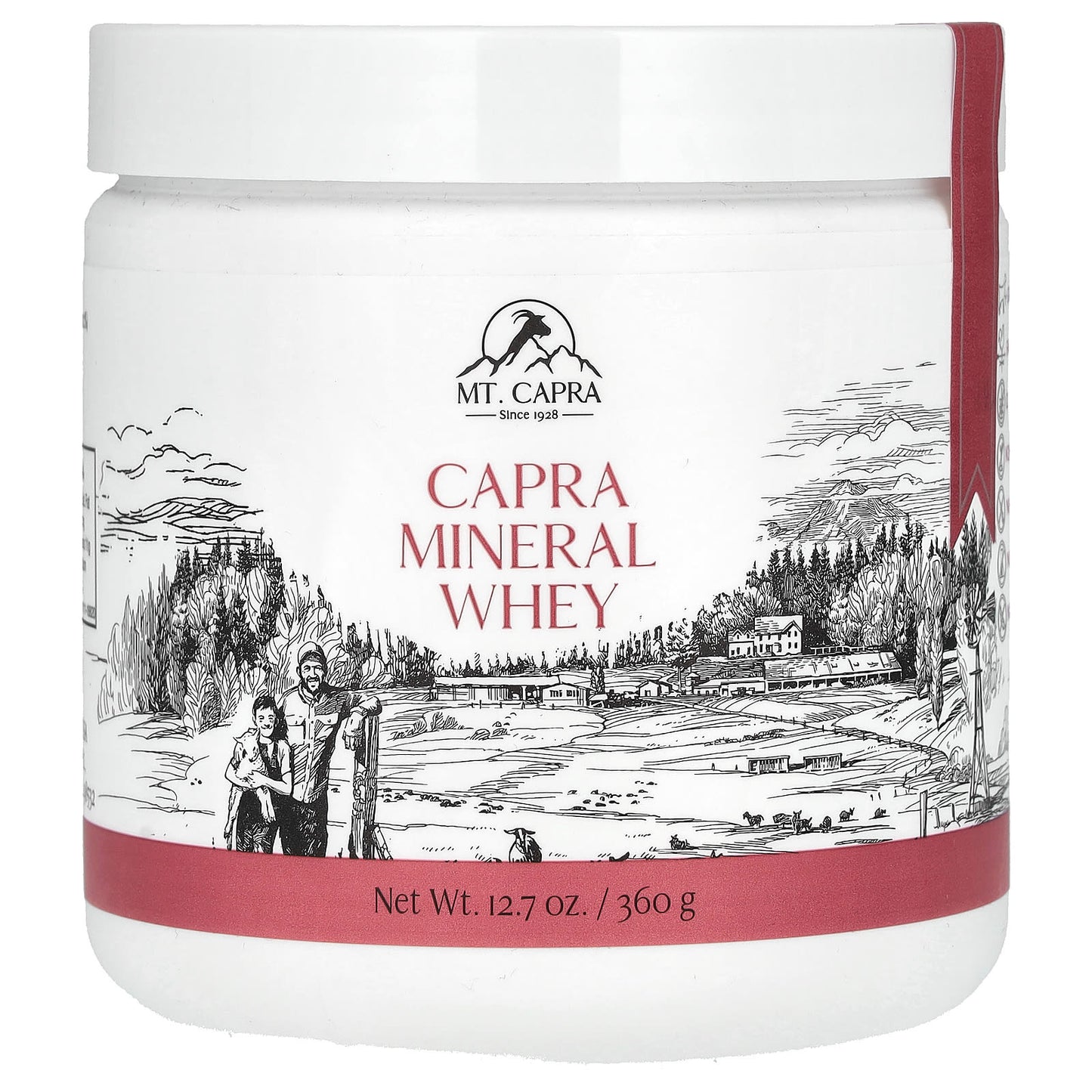 Mt. Capra, Capra Mineral Whey, 12.7 oz (360 g) - Image 1