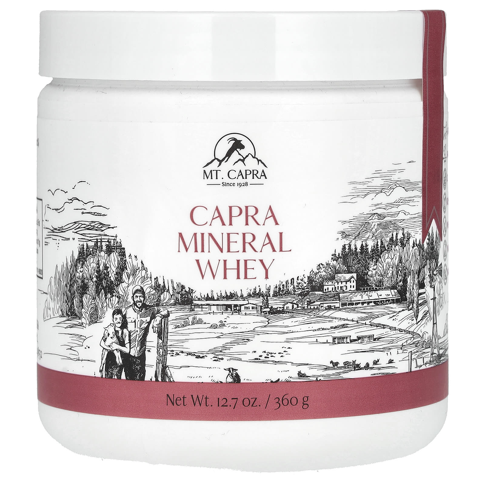 Mt. Capra, Capra Mineral Whey, 12.7 oz (360 g) - Image 1