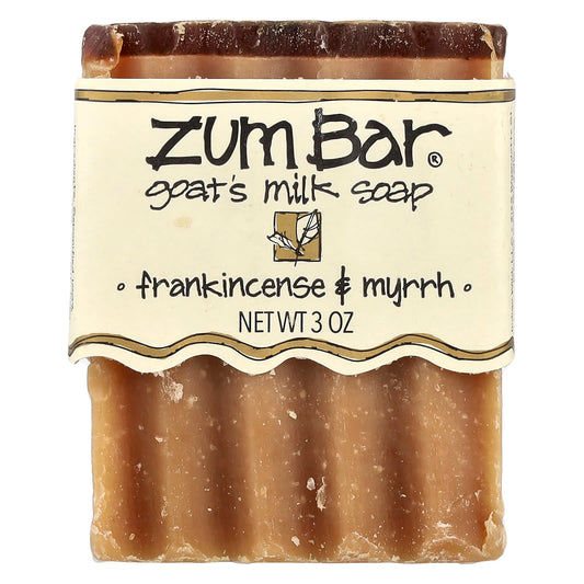 ZUM, Zum Bar®, Goat's Milk Soap, Frankincense & Myrrh, 3 oz - Image 1