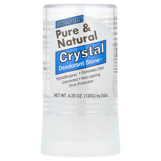 Thai Deodorant Stone, Pure & Natural, Crystal Deodorant Stone™, Unscented, 4.25 oz (120 g) - Image 1