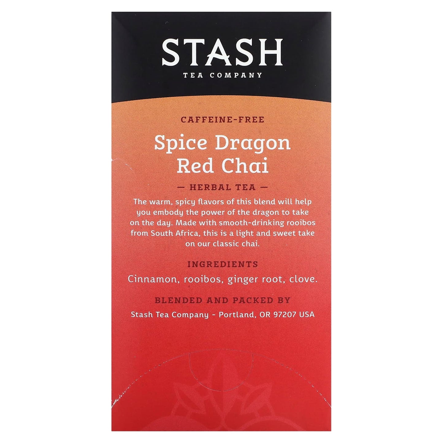 Stash Tea, Herbal Tea, Spice Dragon Red Chai, Caffeine Free, 18 Tea Bags, 1.2 oz (36 g) - Image 2