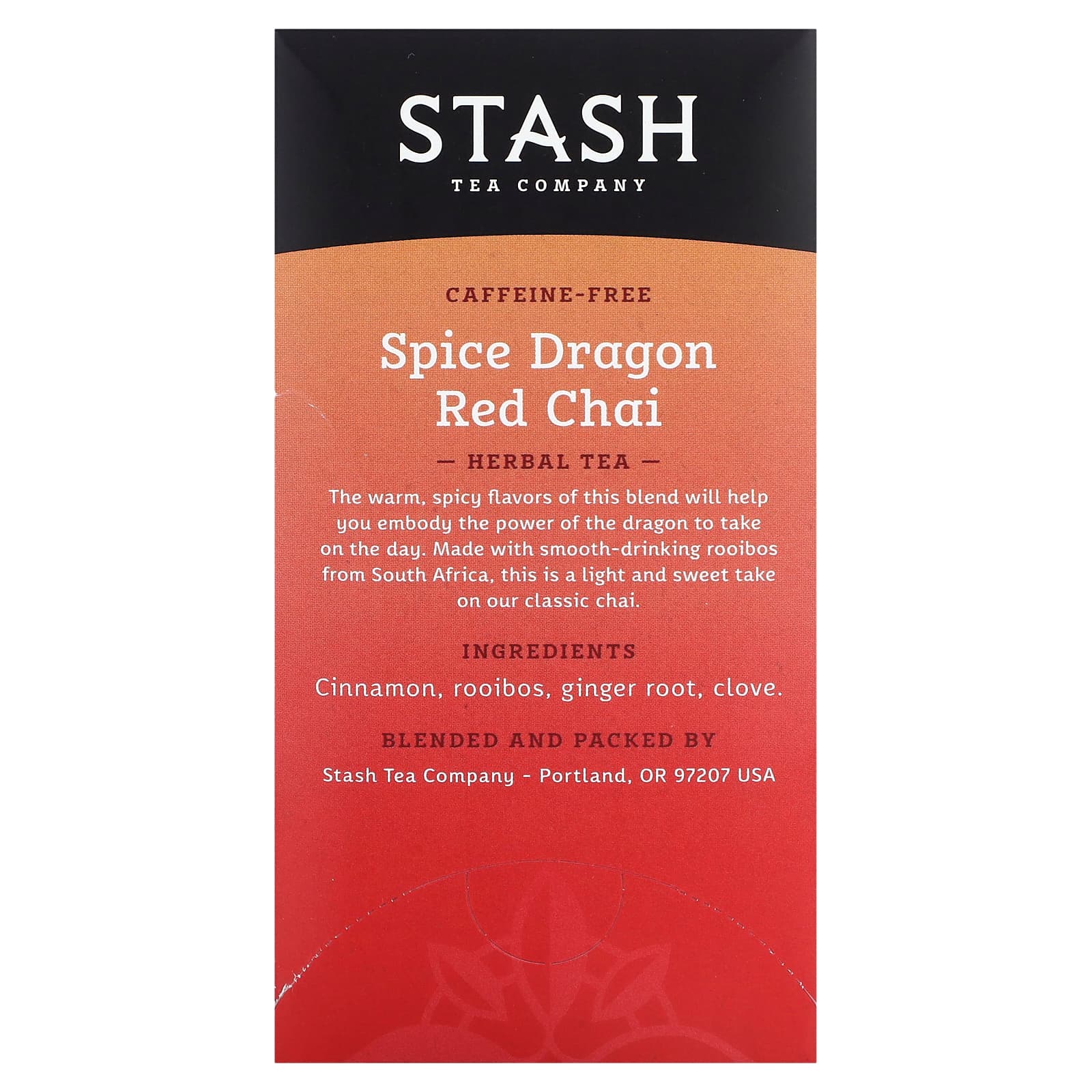 Stash Tea, Herbal Tea, Spice Dragon Red Chai, Caffeine Free, 18 Tea Bags, 1.2 oz (36 g) - Image 2