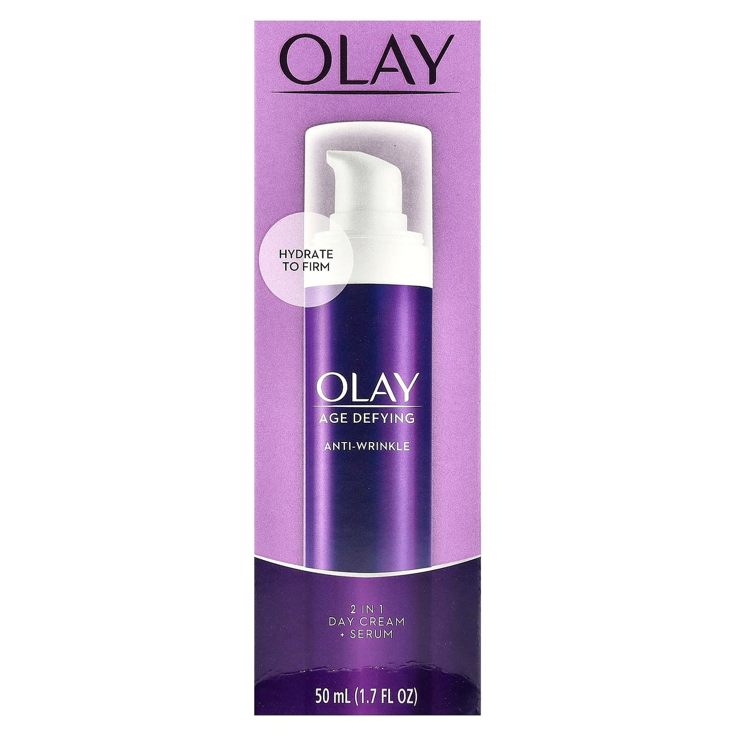 Olay, Age Defying, Anti-Wrinkle, 2 in 1 Day Cream + Serum, 1.7 fl oz (50 ml) - Image 2
