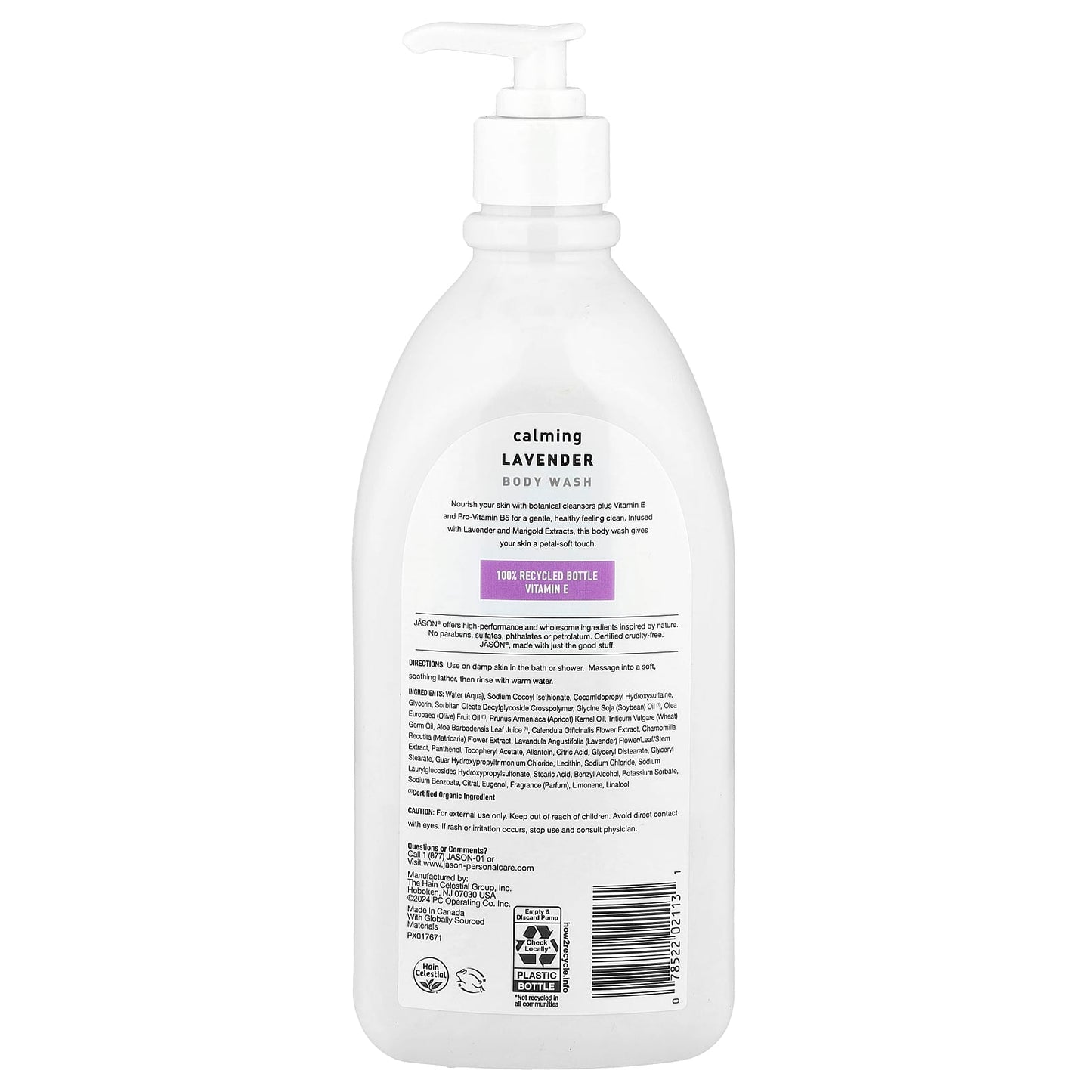 Jason Natural Calming Lavender Body Wash - Gentle & Soothing - Image 2