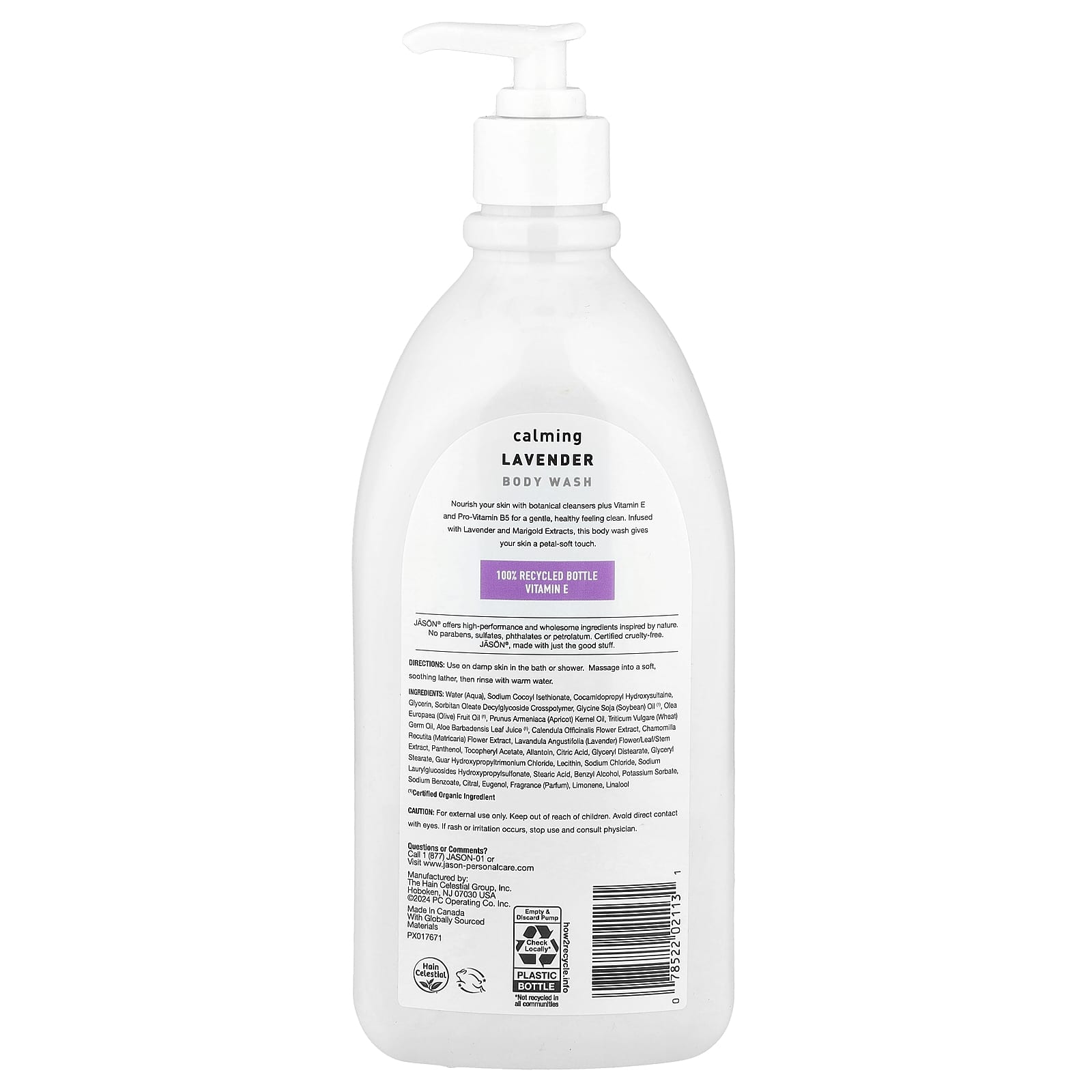 Jason Natural Calming Lavender Body Wash - Gentle & Soothing - Image 2
